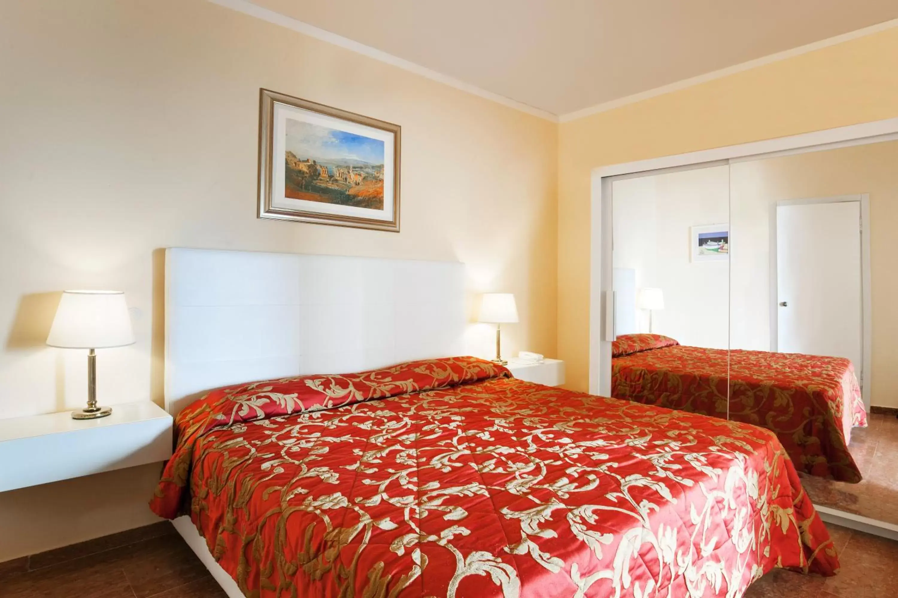 Bed in Hotel Villa Diodoro