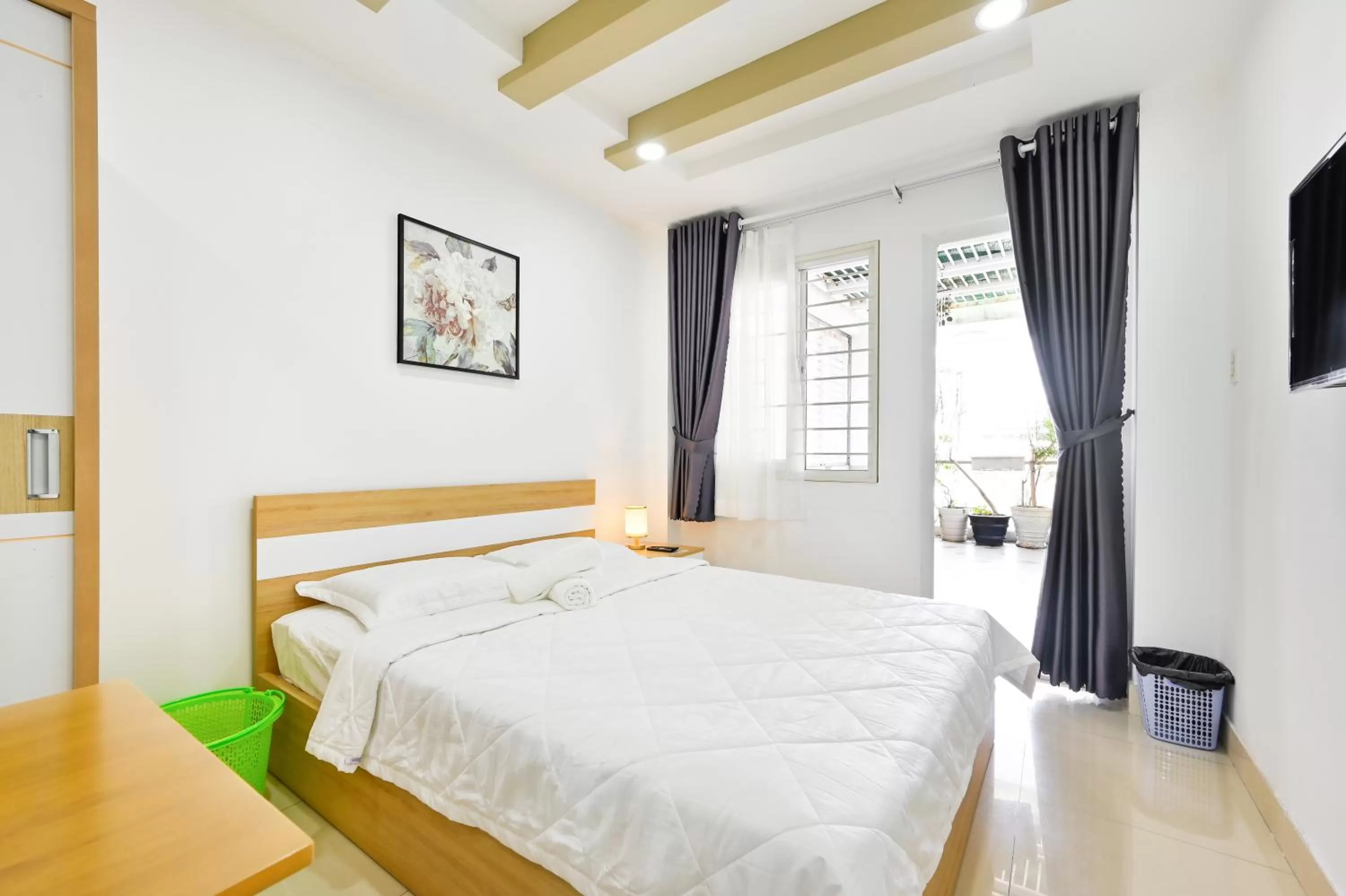 Bed in Huyen Homestay