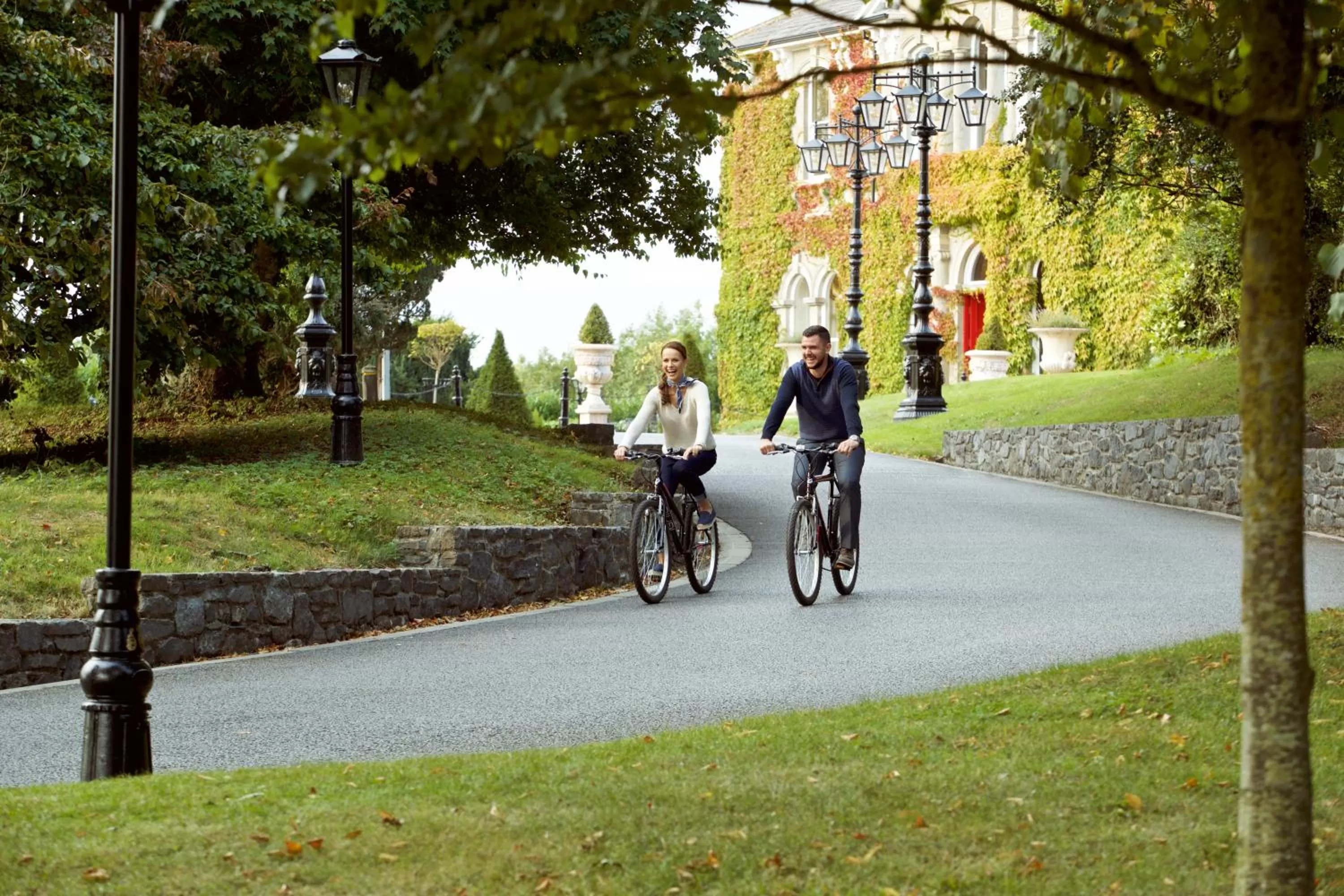 Cycling in Lyrath Estate