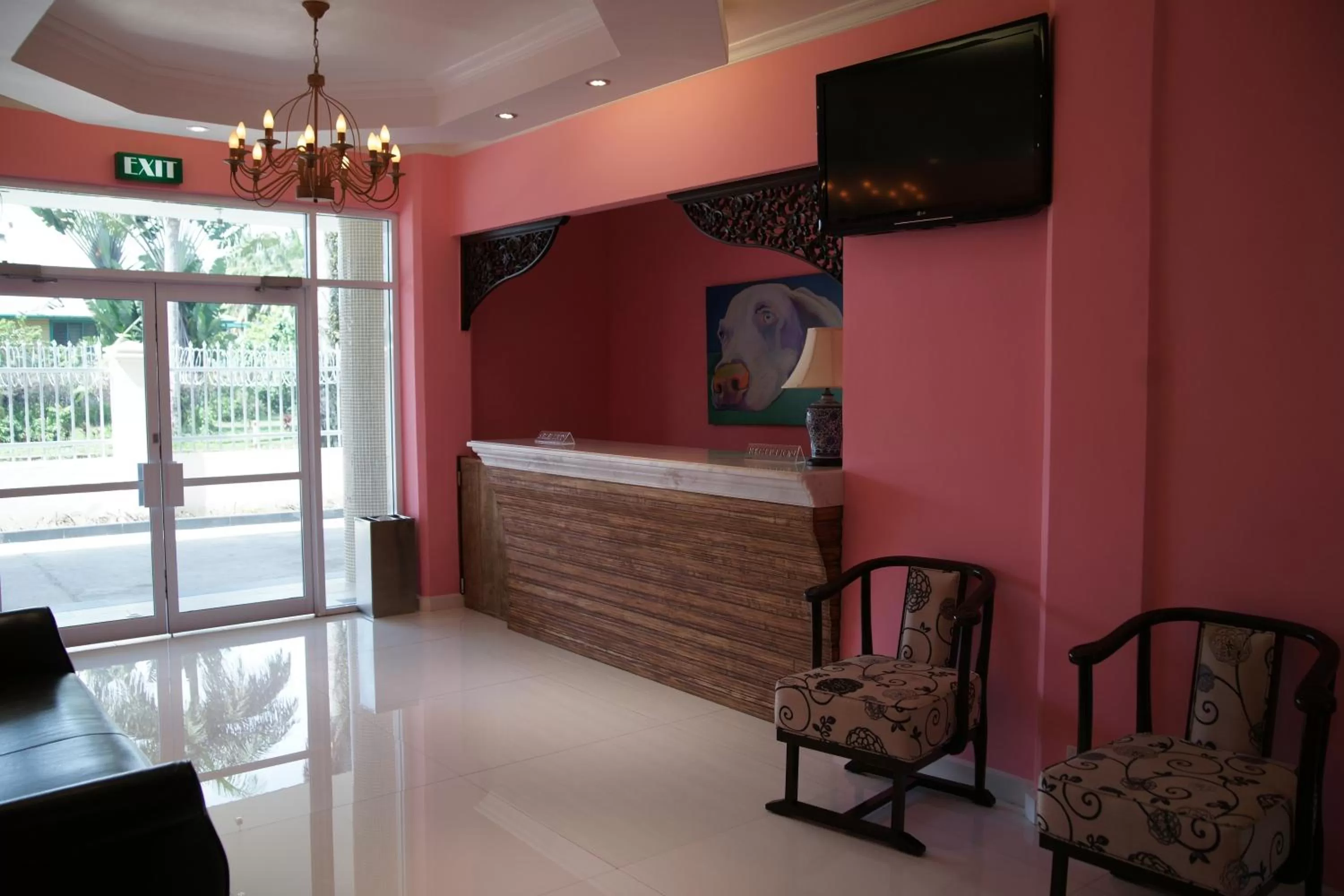 Lobby or reception in Hotel Morobe