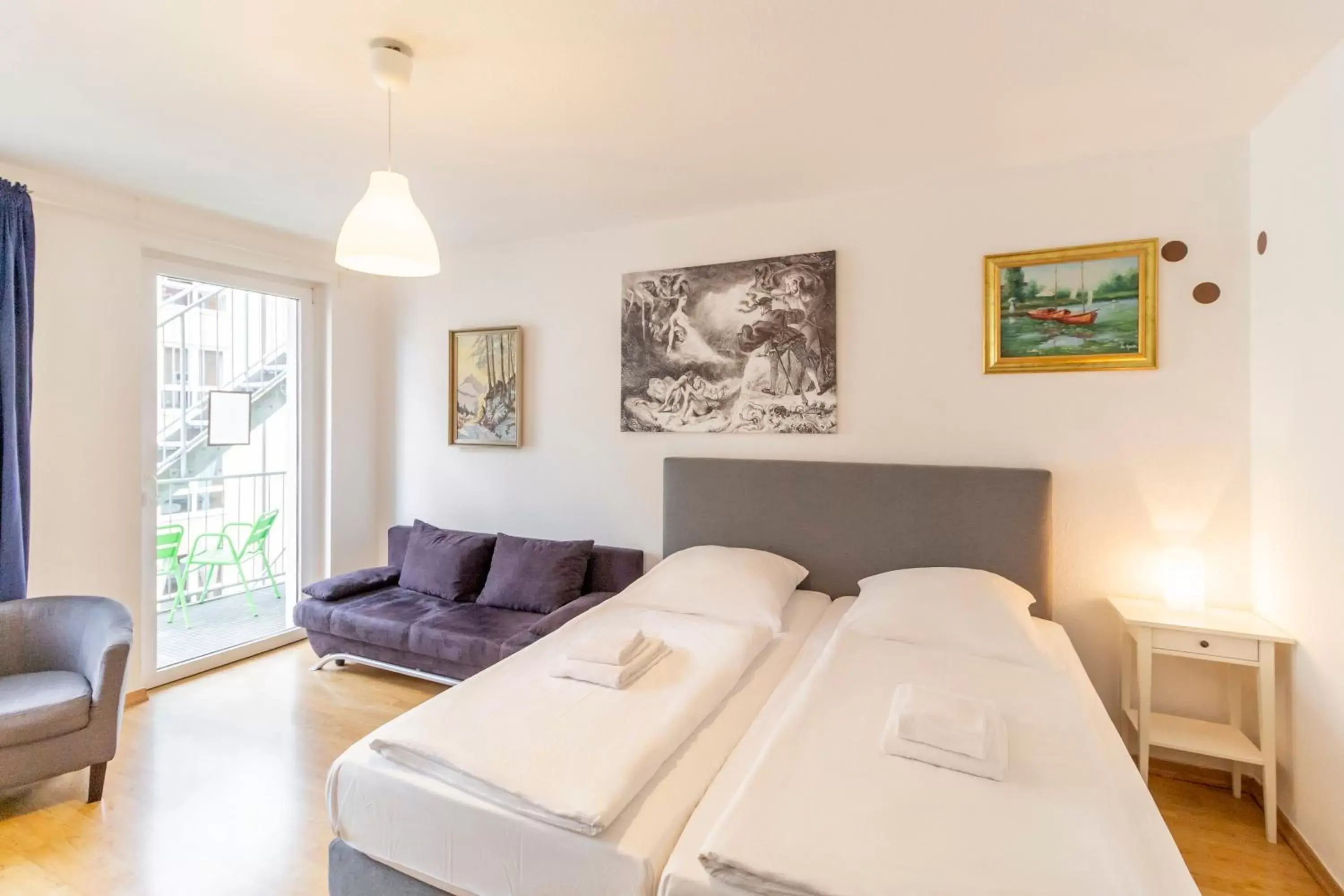 Bed in Hotel Markgraf Leipzig Bed in Hotel Markgraf Leipzig