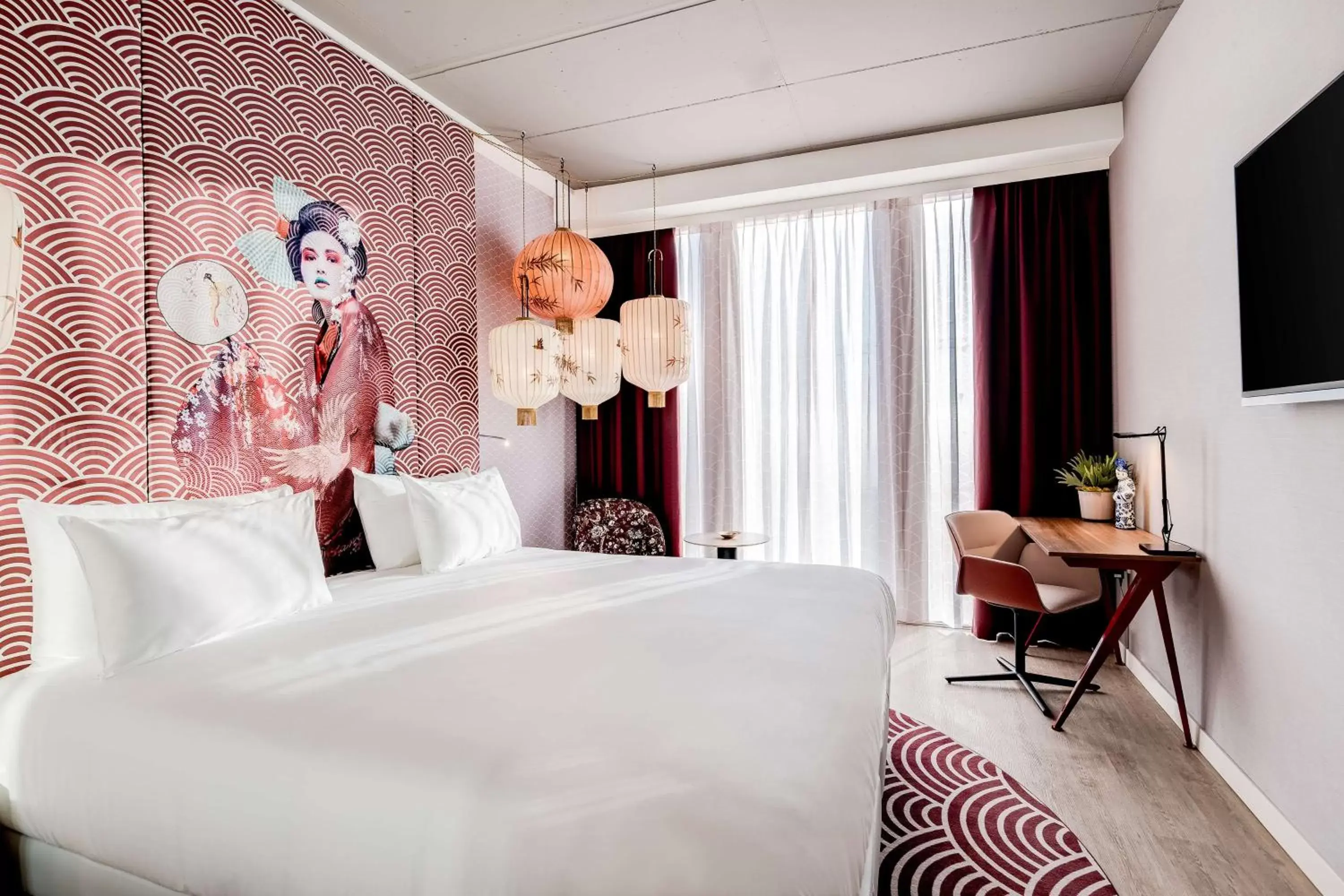 Bedroom, Bed in nhow Amsterdam Rai