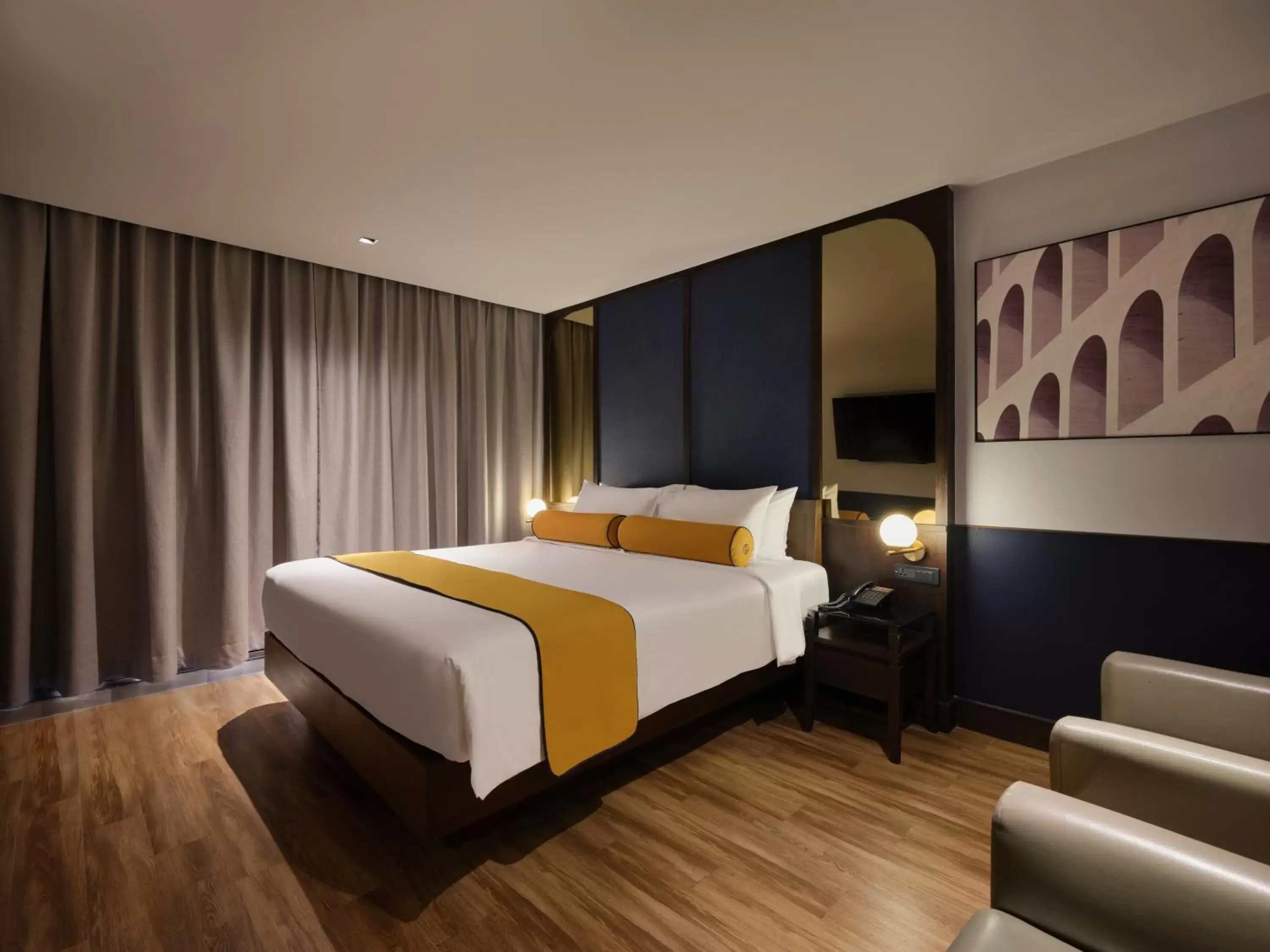 Bedroom, Bed in Graph Hotel Bangkok