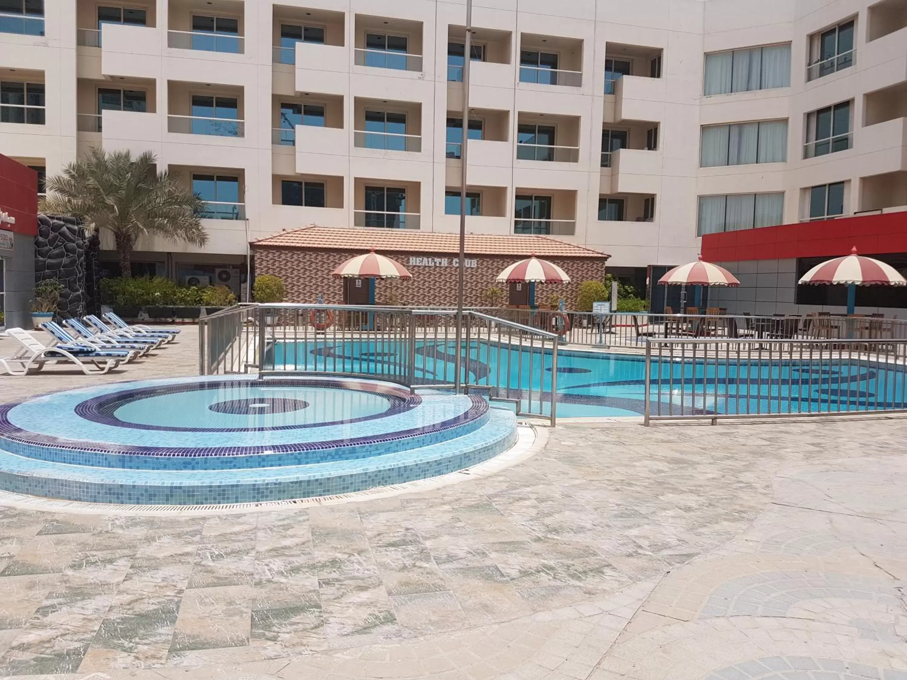 Swimming pool, Property Building in Dubai Grand Hotel by Fortune, Dubai Airport