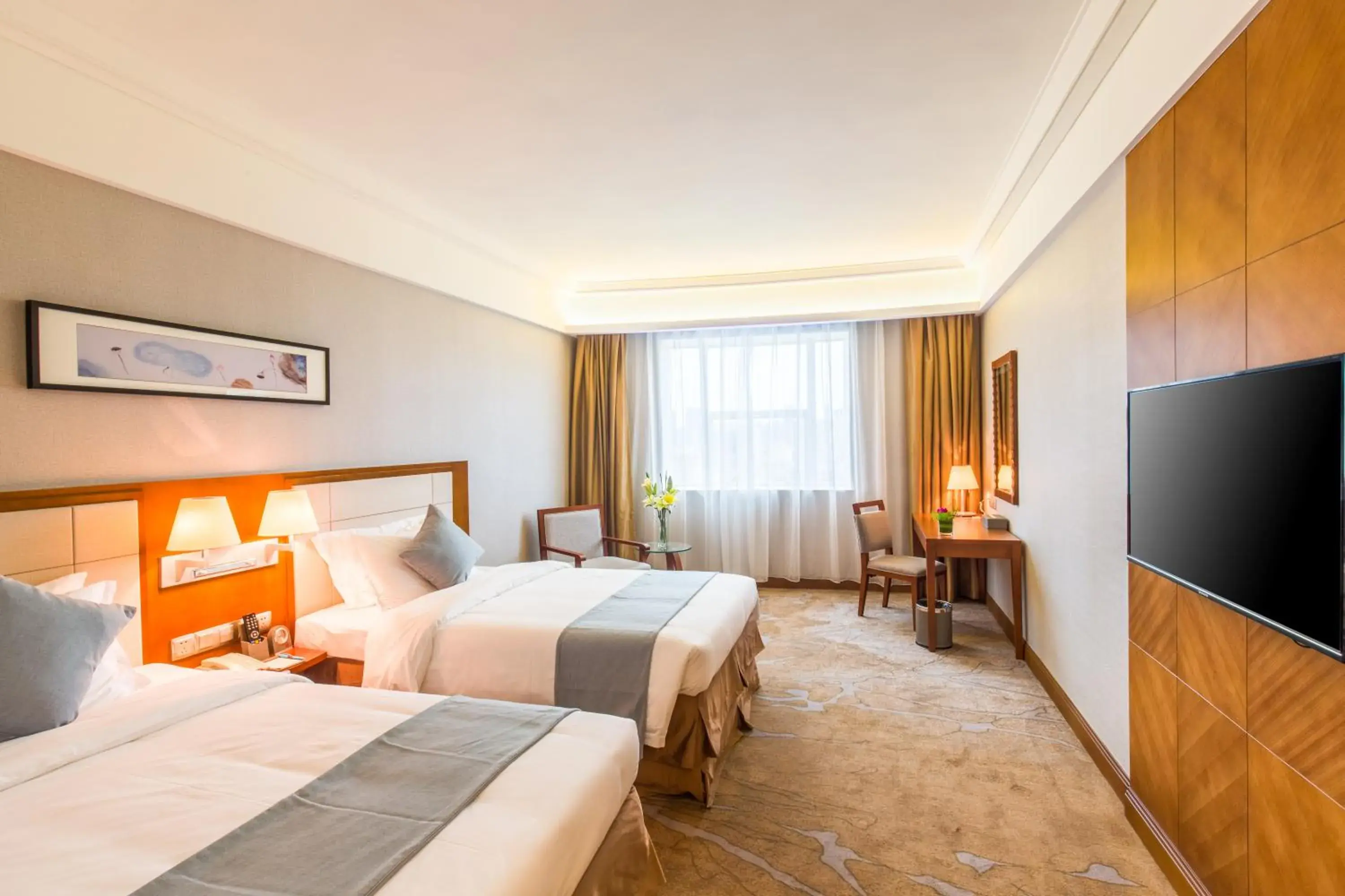 Bed in Wan Yue Grand Skylight Hotel Bed in Wan Yue Grand Skylight Hotel