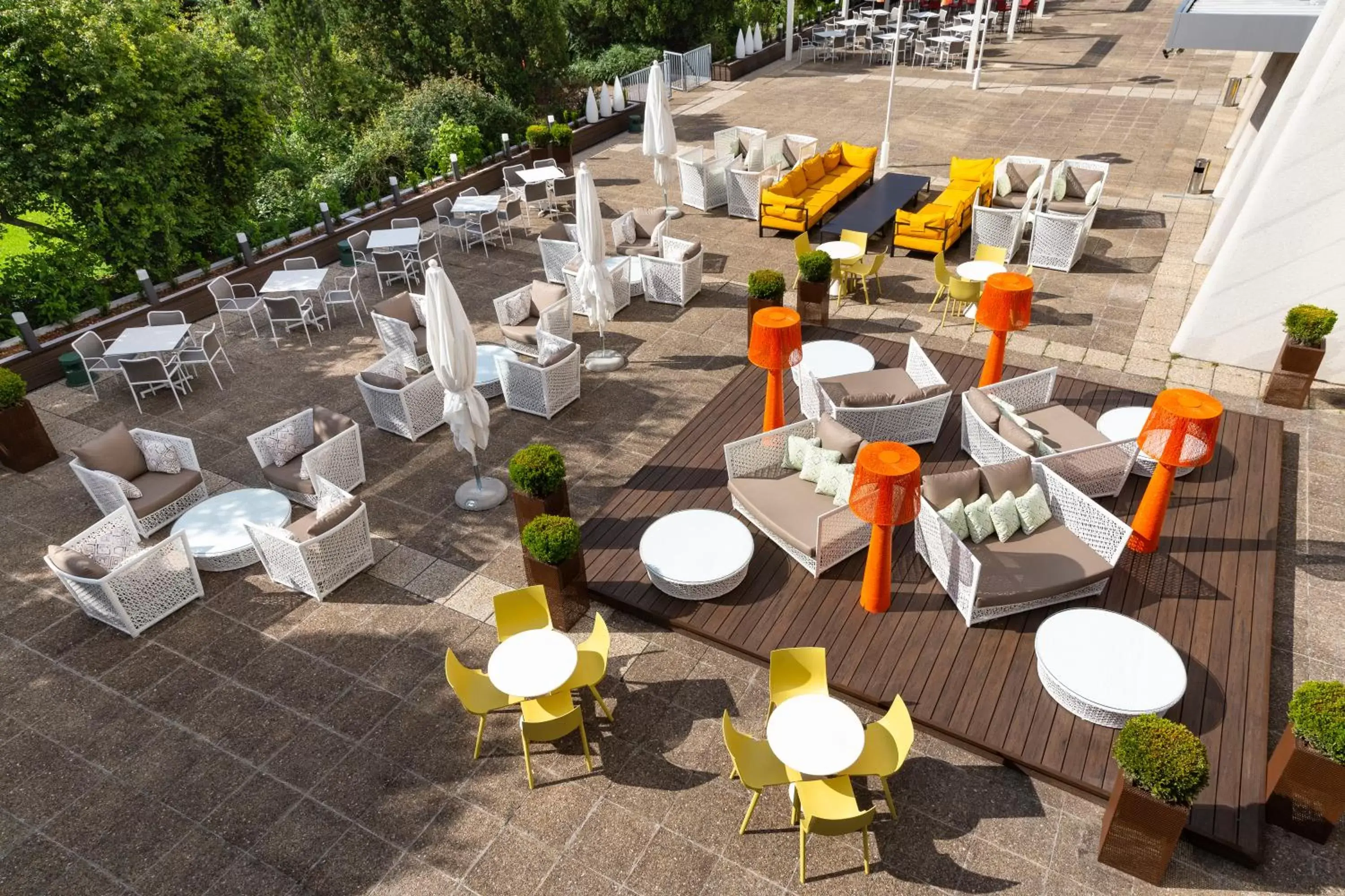 Patio in Danubius Hotel Helia