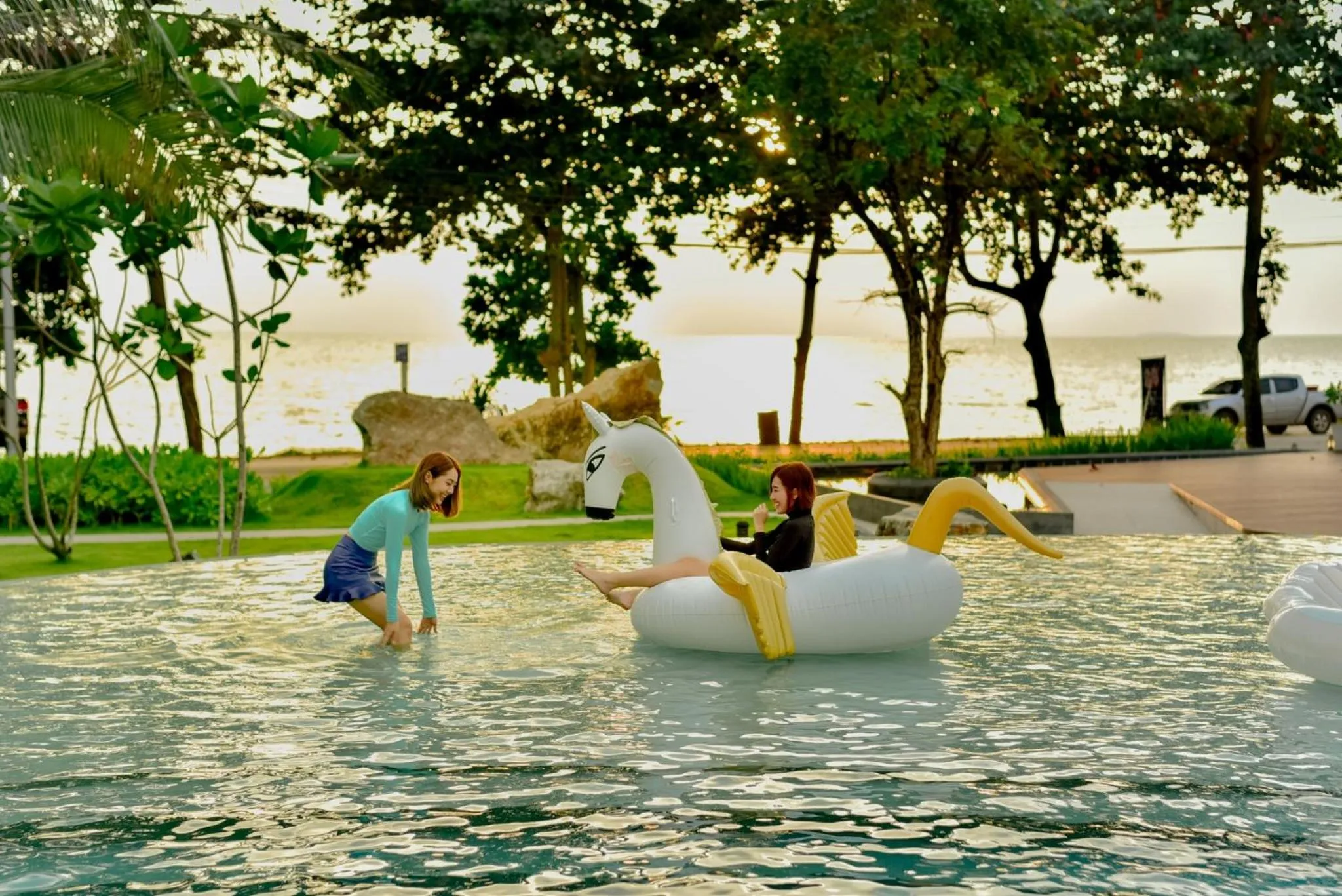 Swimming pool in Peggy's Cove Resort