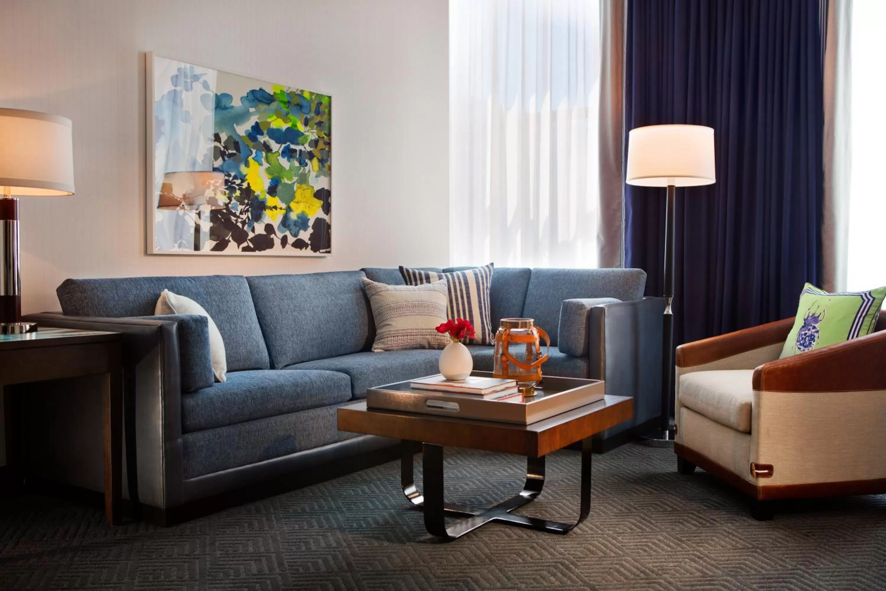 King Room with Mobility Accessible Roll-In Shower in Kimpton Cardinal Hotel, an IHG Hotel