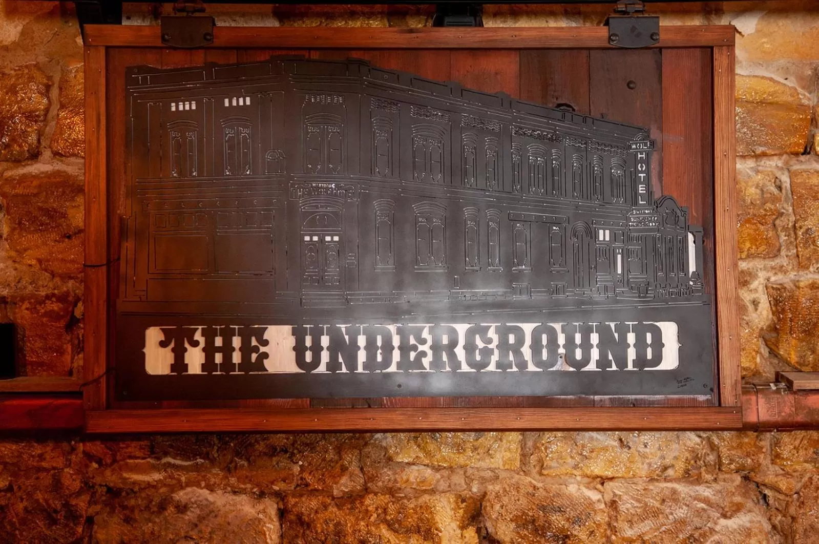 Property logo or sign in The Historic Wolf Hotel