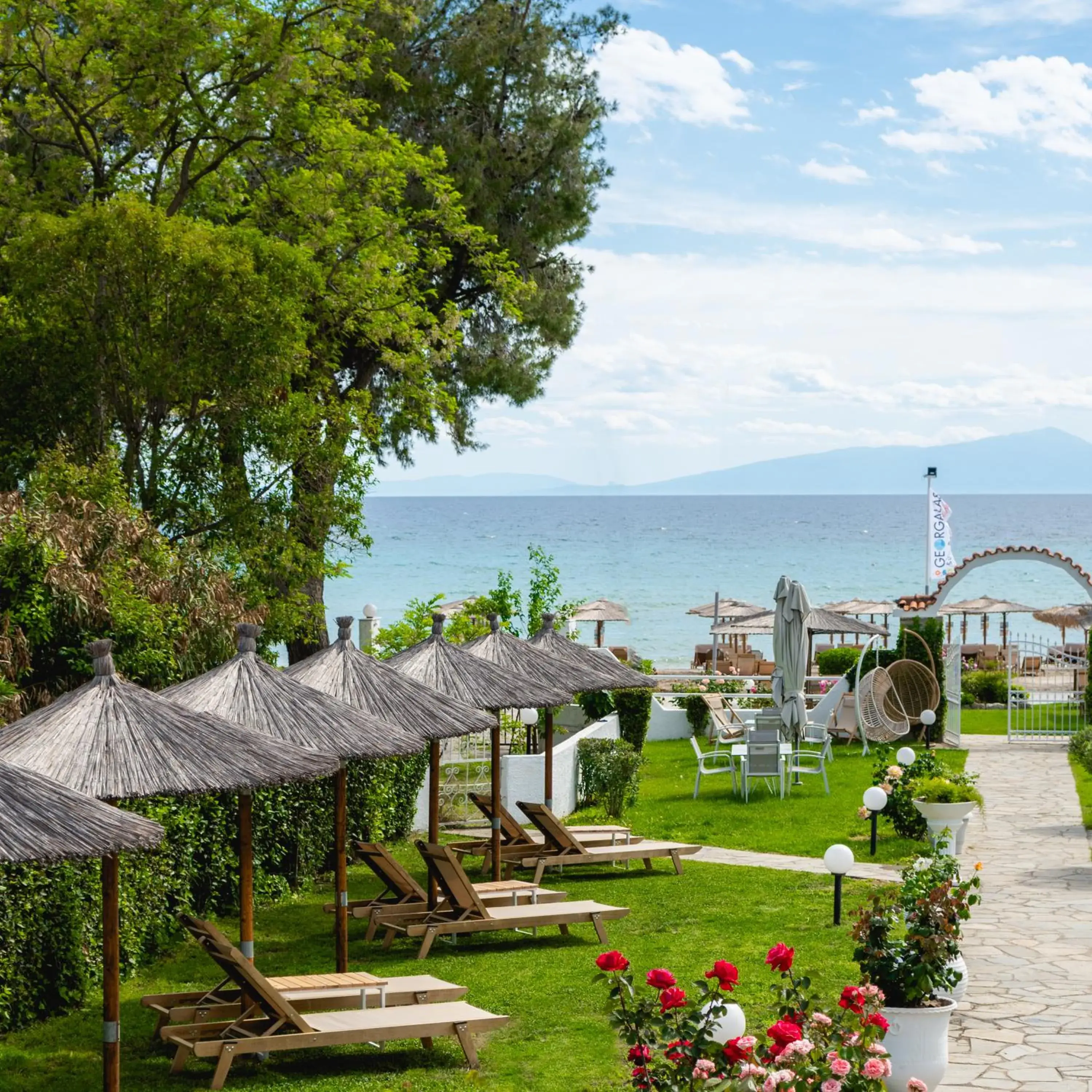 Garden view in Georgalas Sun Beach Resort