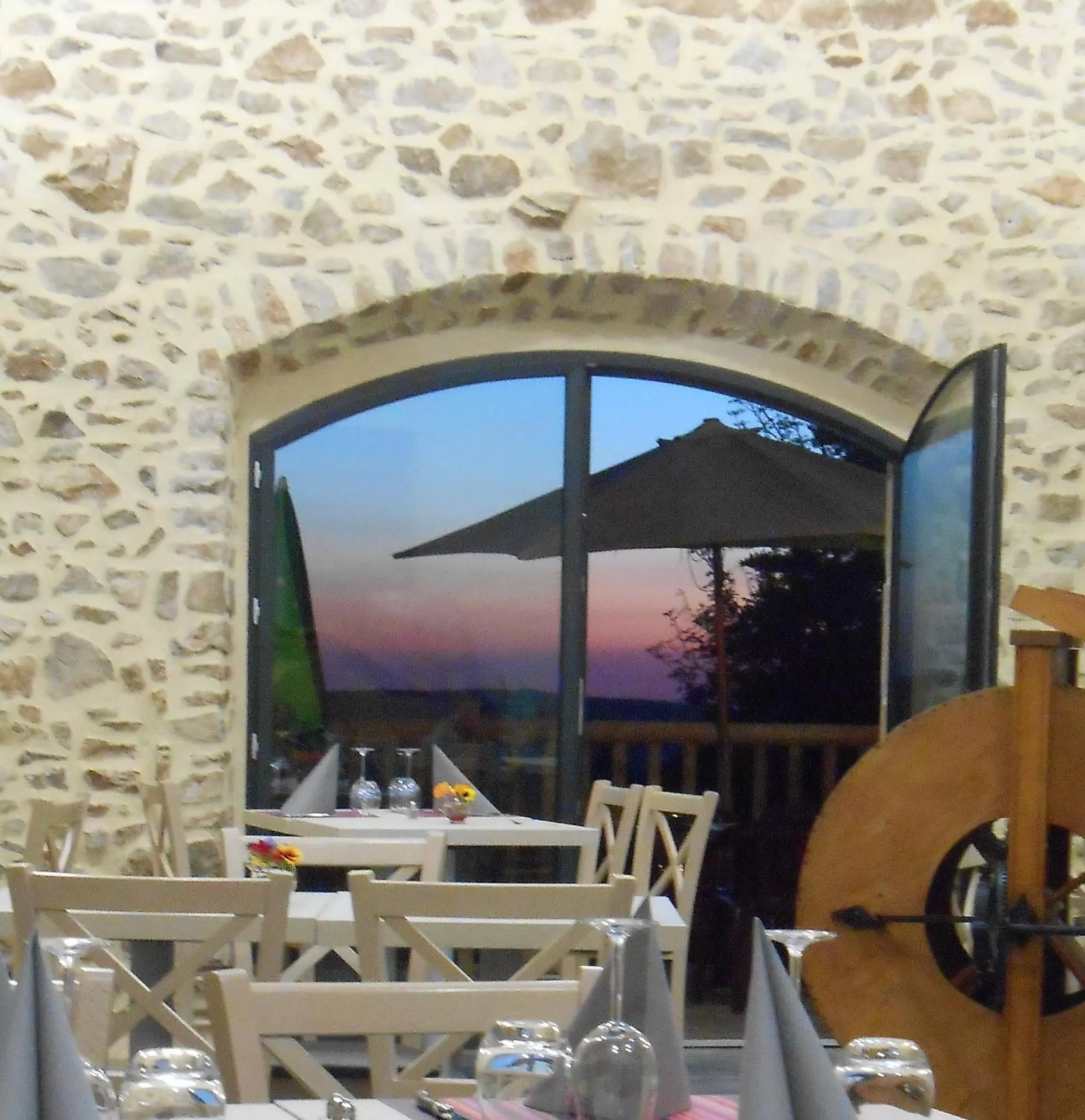 Patio in Auberge des Myrtilles