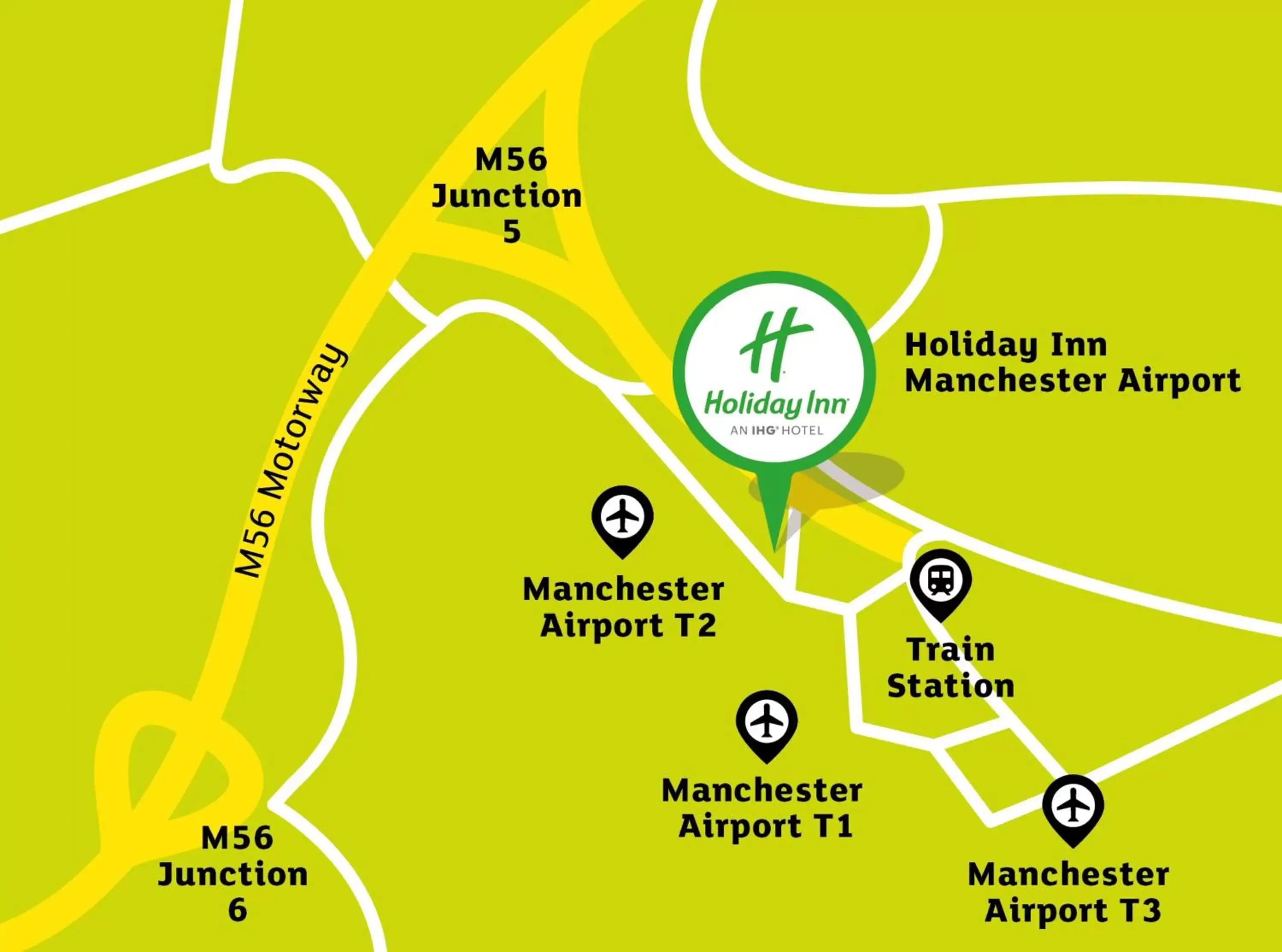 Location, Bird's-eye View in Holiday Inn Manchester Airport, an IHG Hotel