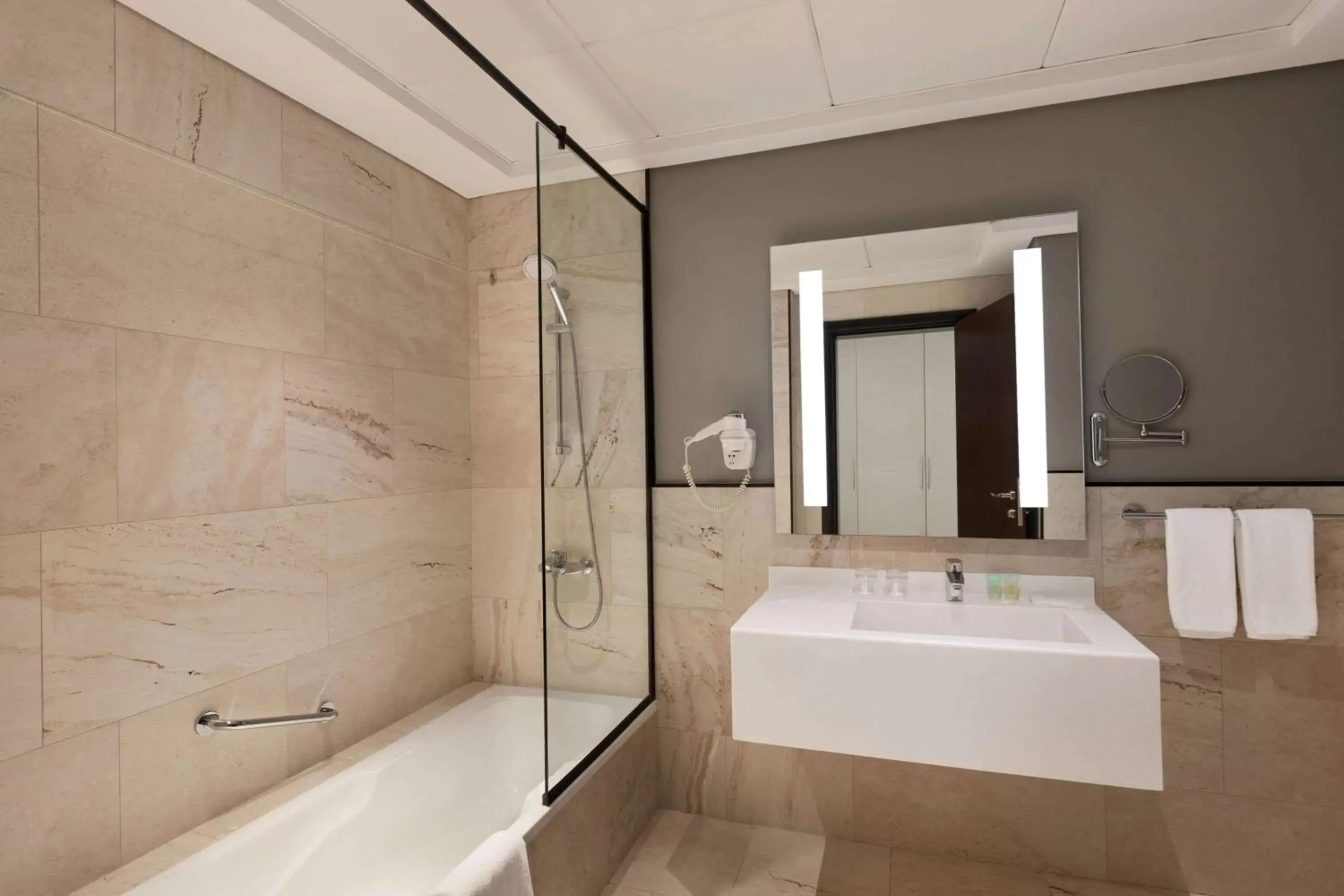 Bathroom in Ramada by Wyndham Dubai Barsha Heights Bathroom in Ramada by Wyndham Dubai Barsha Heights
