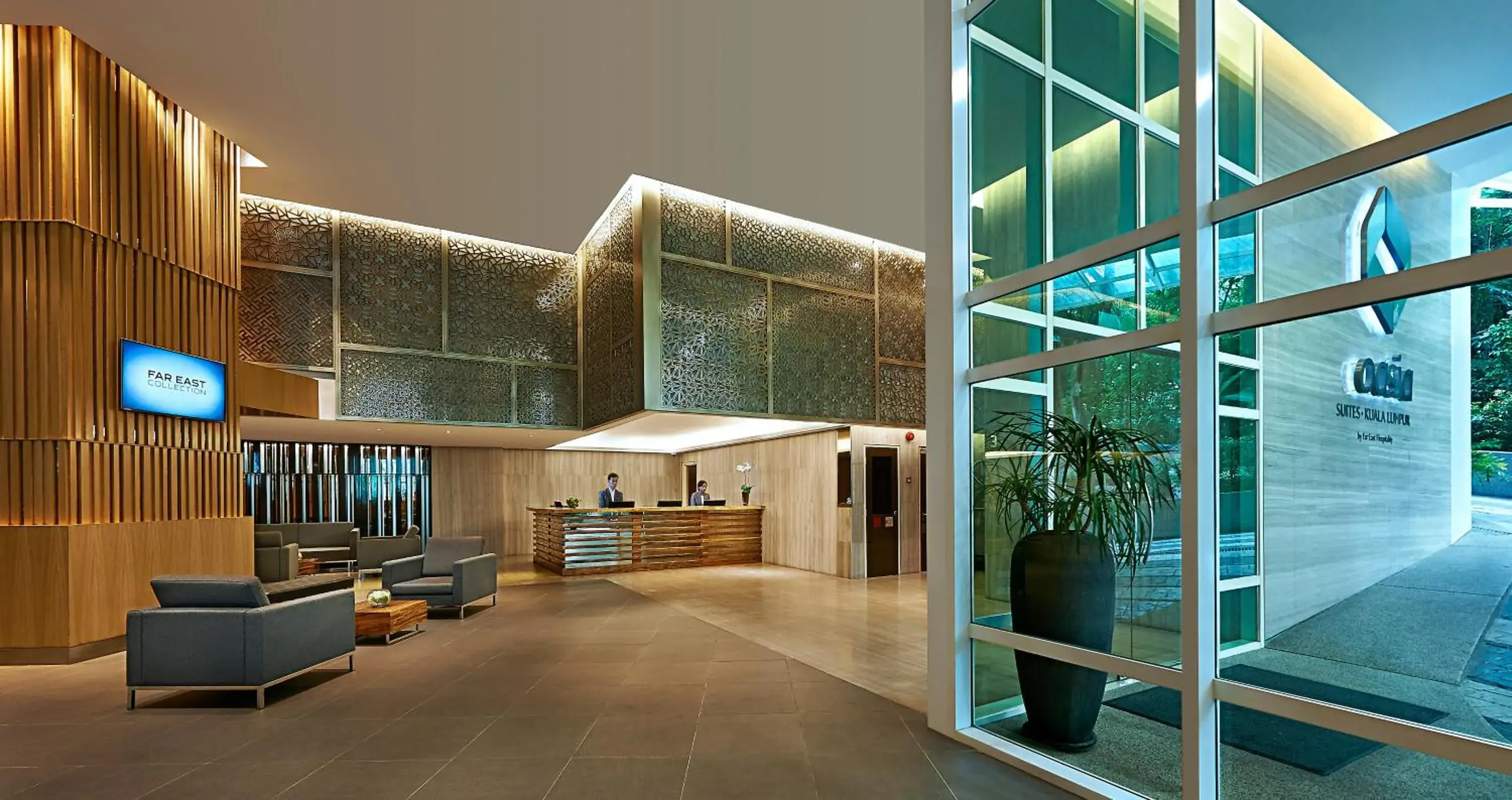 Lobby or reception in Oasia Suites Kuala Lumpur by Far East Hospitality