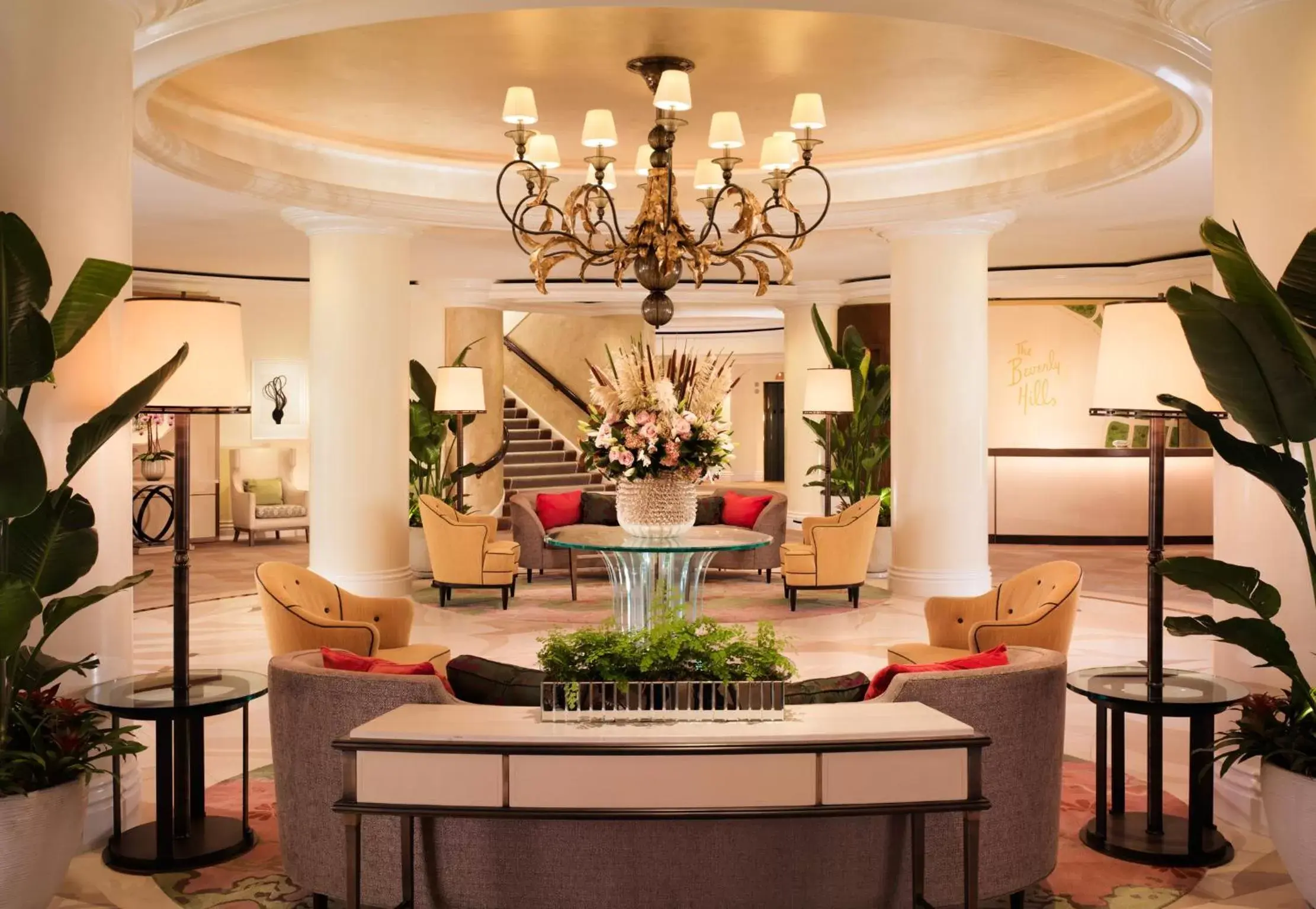 Lobby or reception in The Beverly Hills Hotel - Dorchester Collection Lobby or reception in The Beverly Hills Hotel - Dorchester Collection