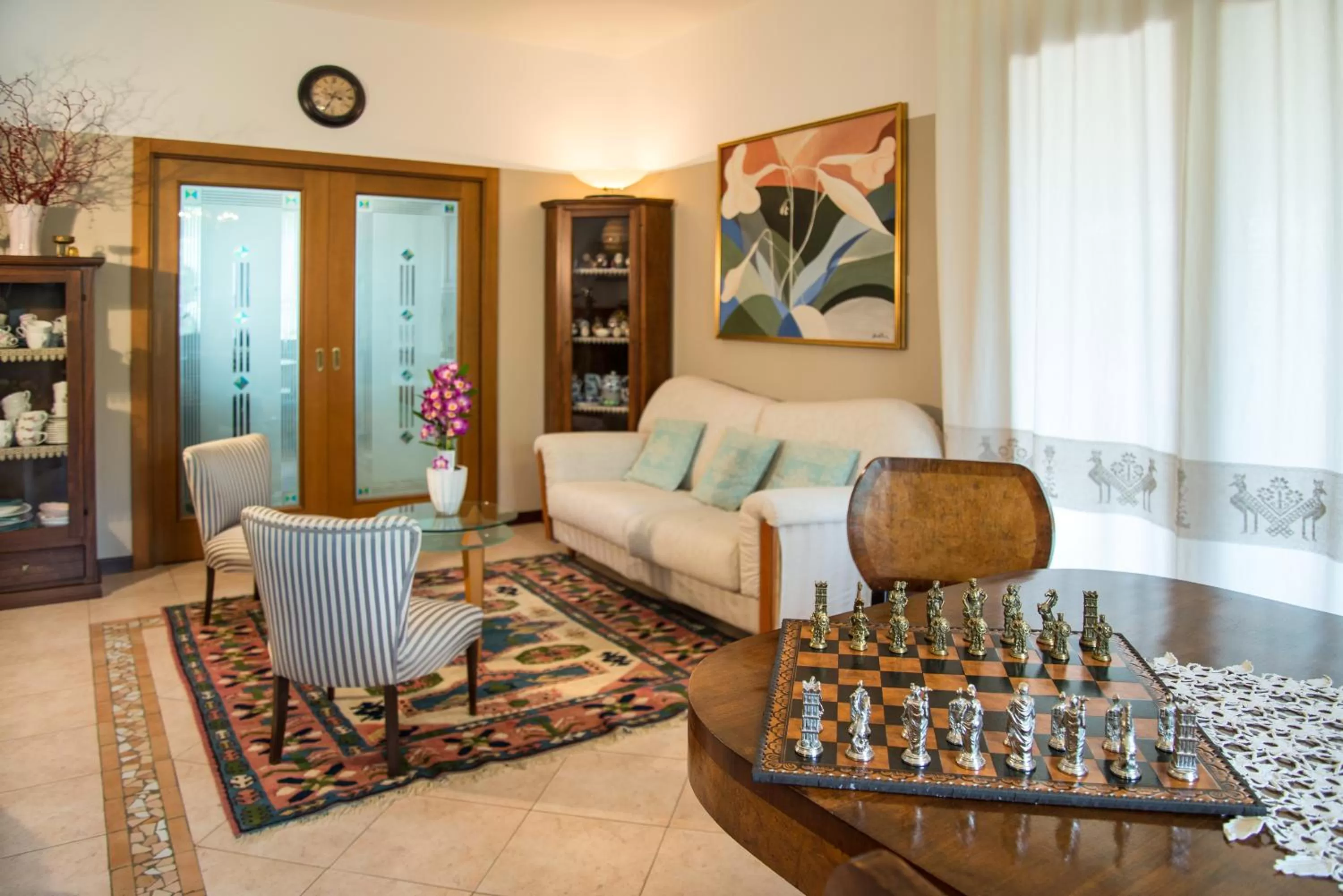 Communal lounge/ TV room in B&B La Valle