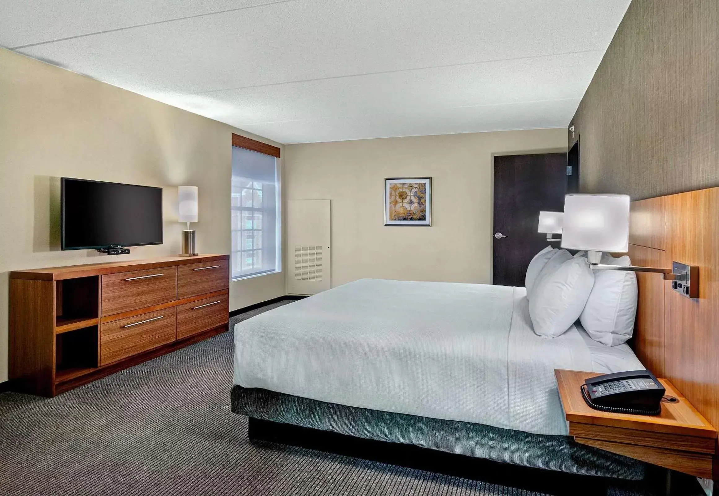 Photo of the whole room, Bed in Hyatt Place Fredericksburg at Mary Washington