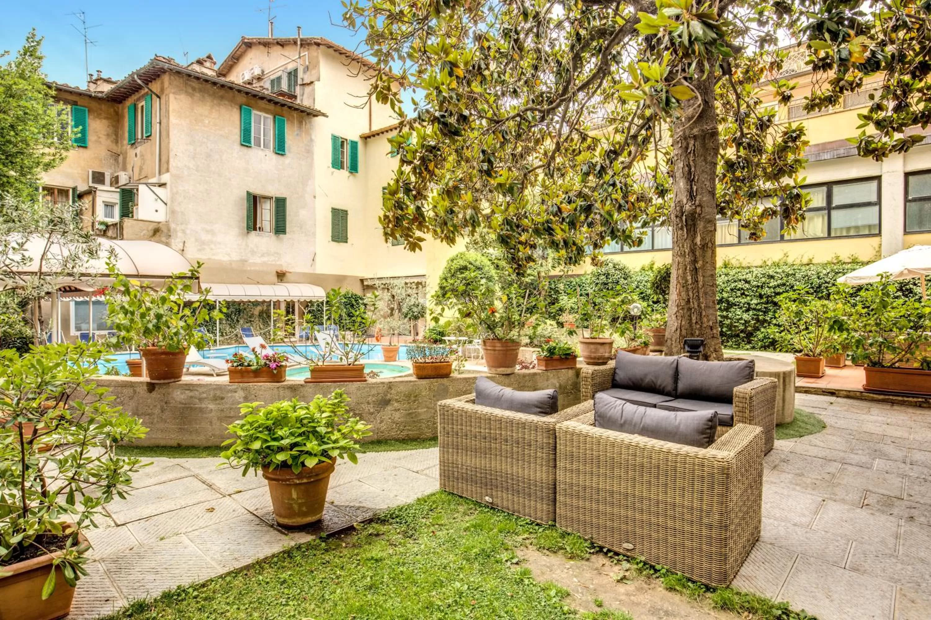 Garden in Hotel Croce Di Malta