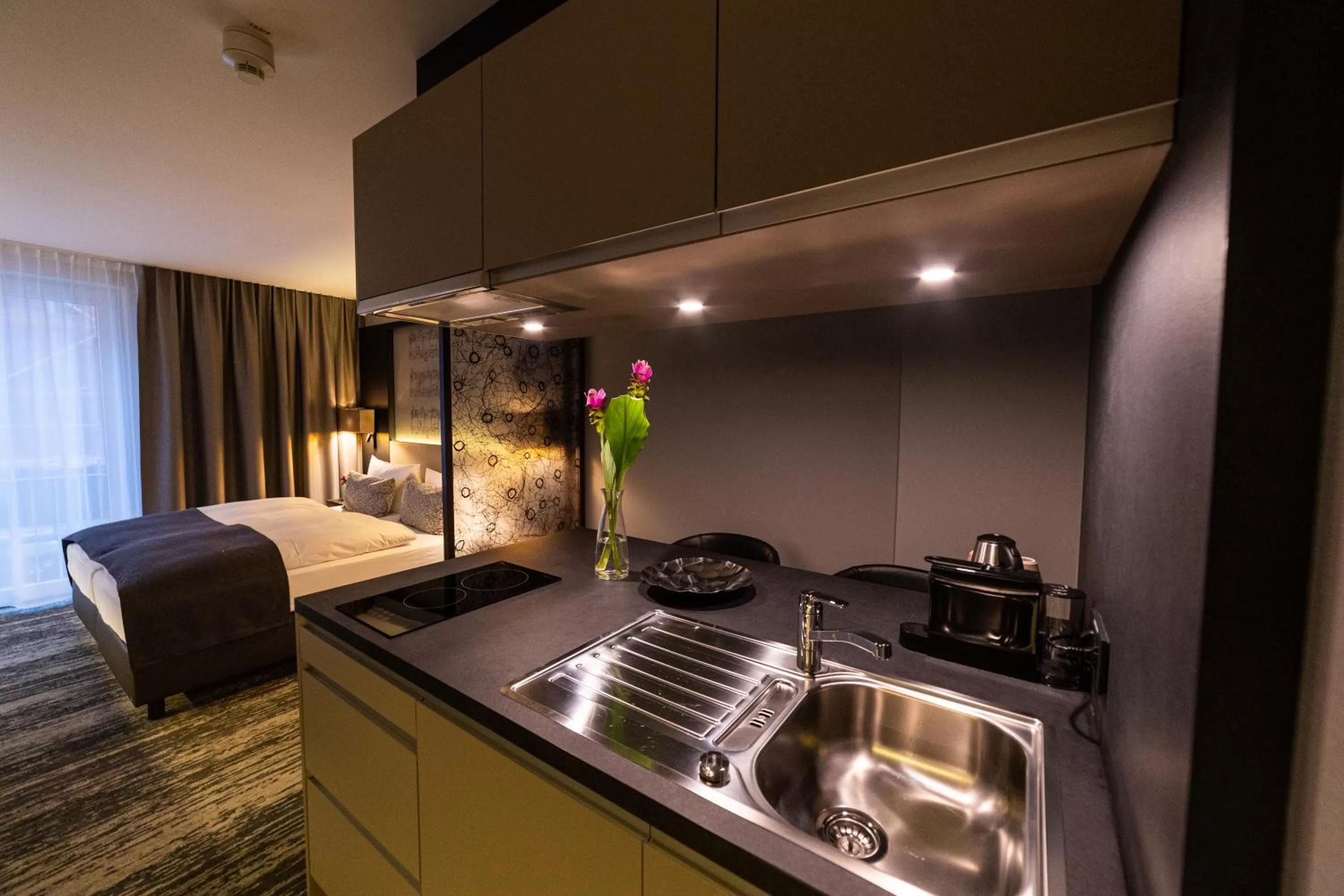 Coffee/tea facilities, Bed in Kranz Parkhotel