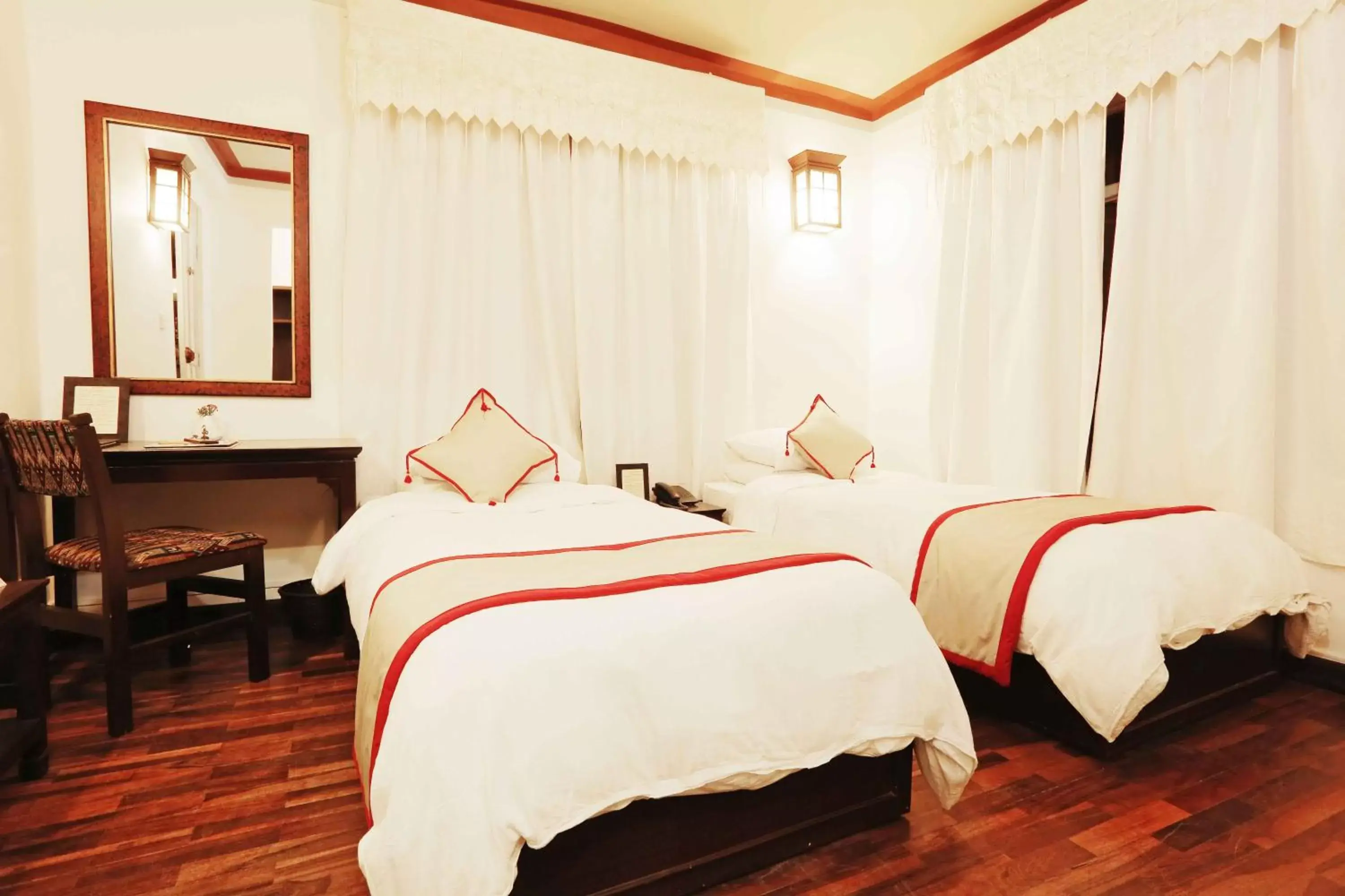 Bed in Shambaling Boutique Hotel