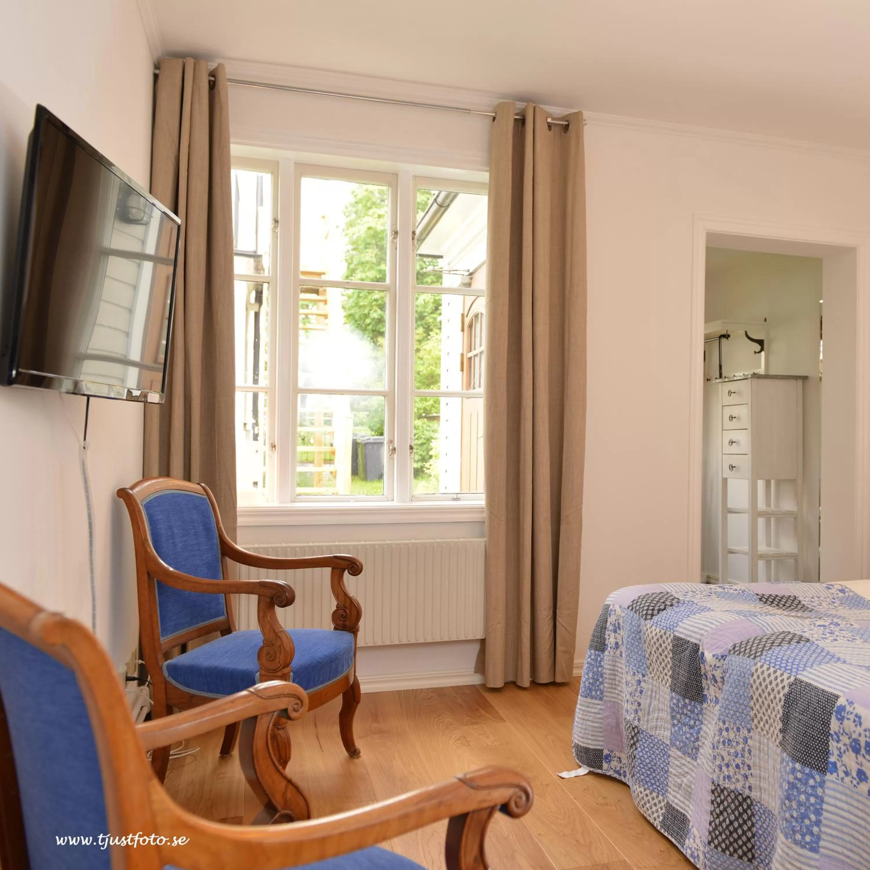 Seating area, Bed in Hotell Park