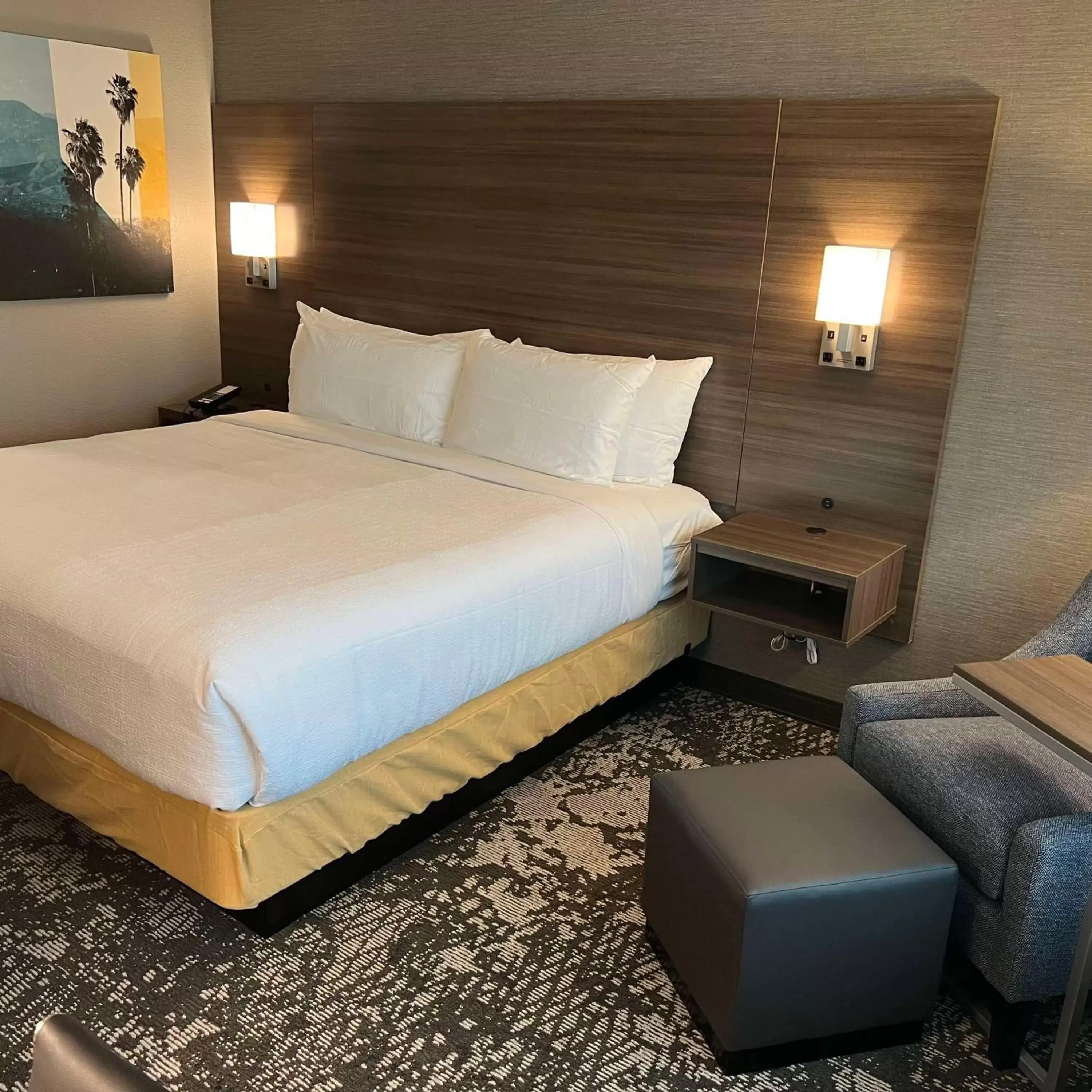 Bed in Best Western San Bernardino Hotel