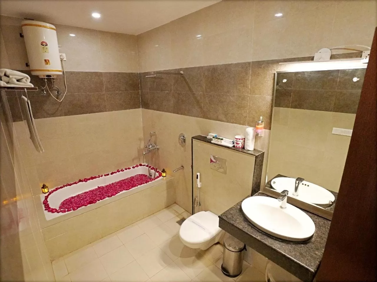Bathroom in Indira Nikunj Rubystone Exotic