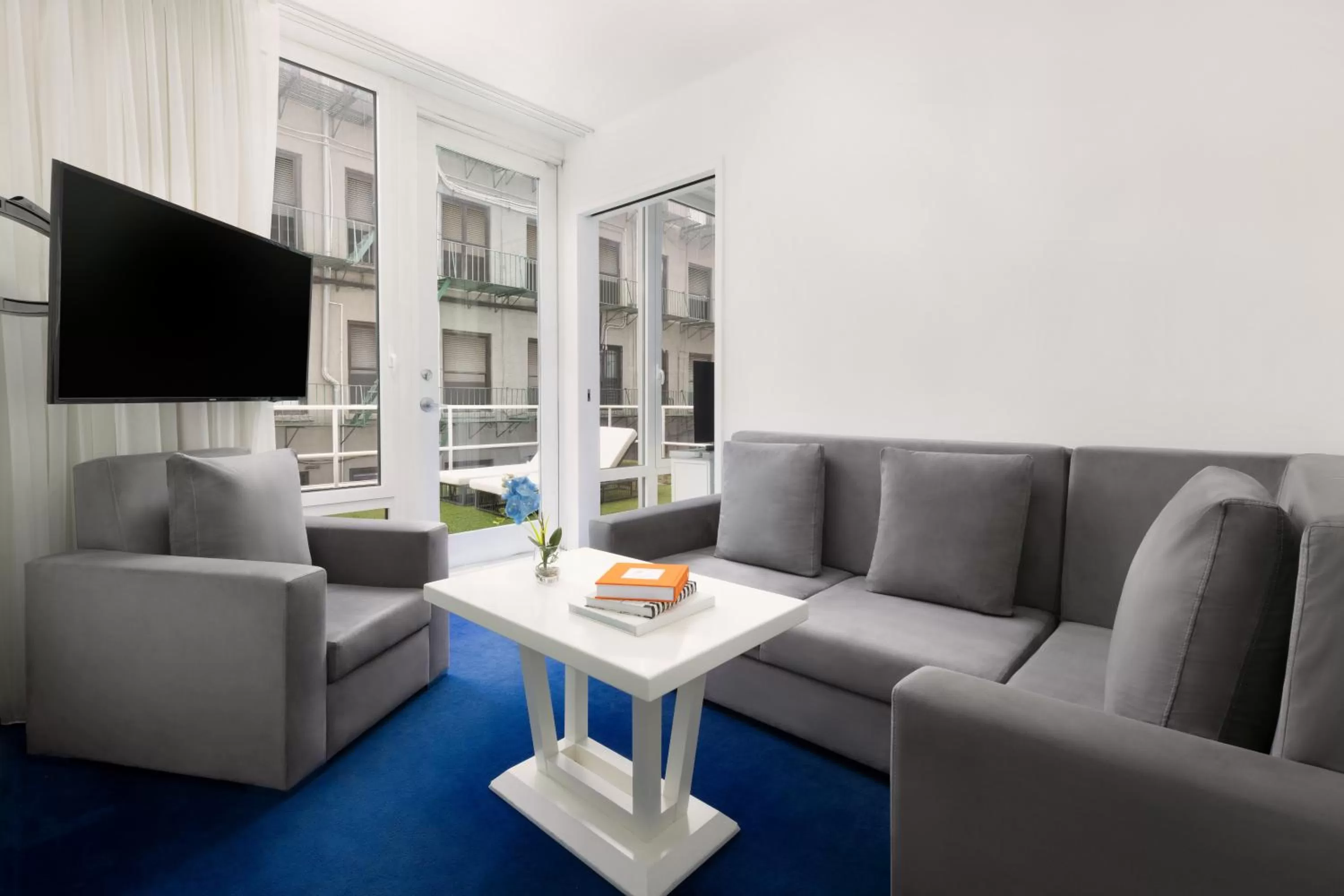 Seating area in NoMo SoHo