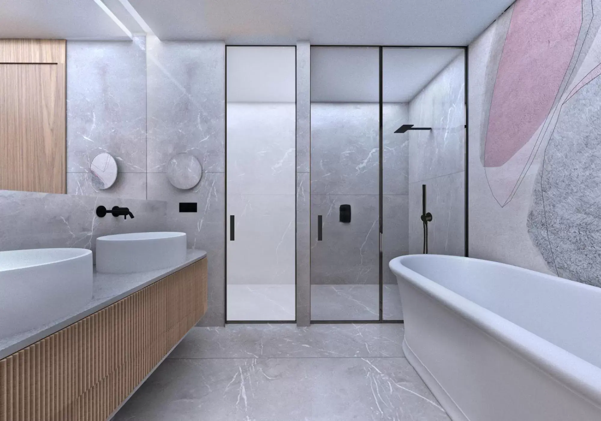 Shower, Bathroom in Crowne Plaza Sofia, an IHG Hotel