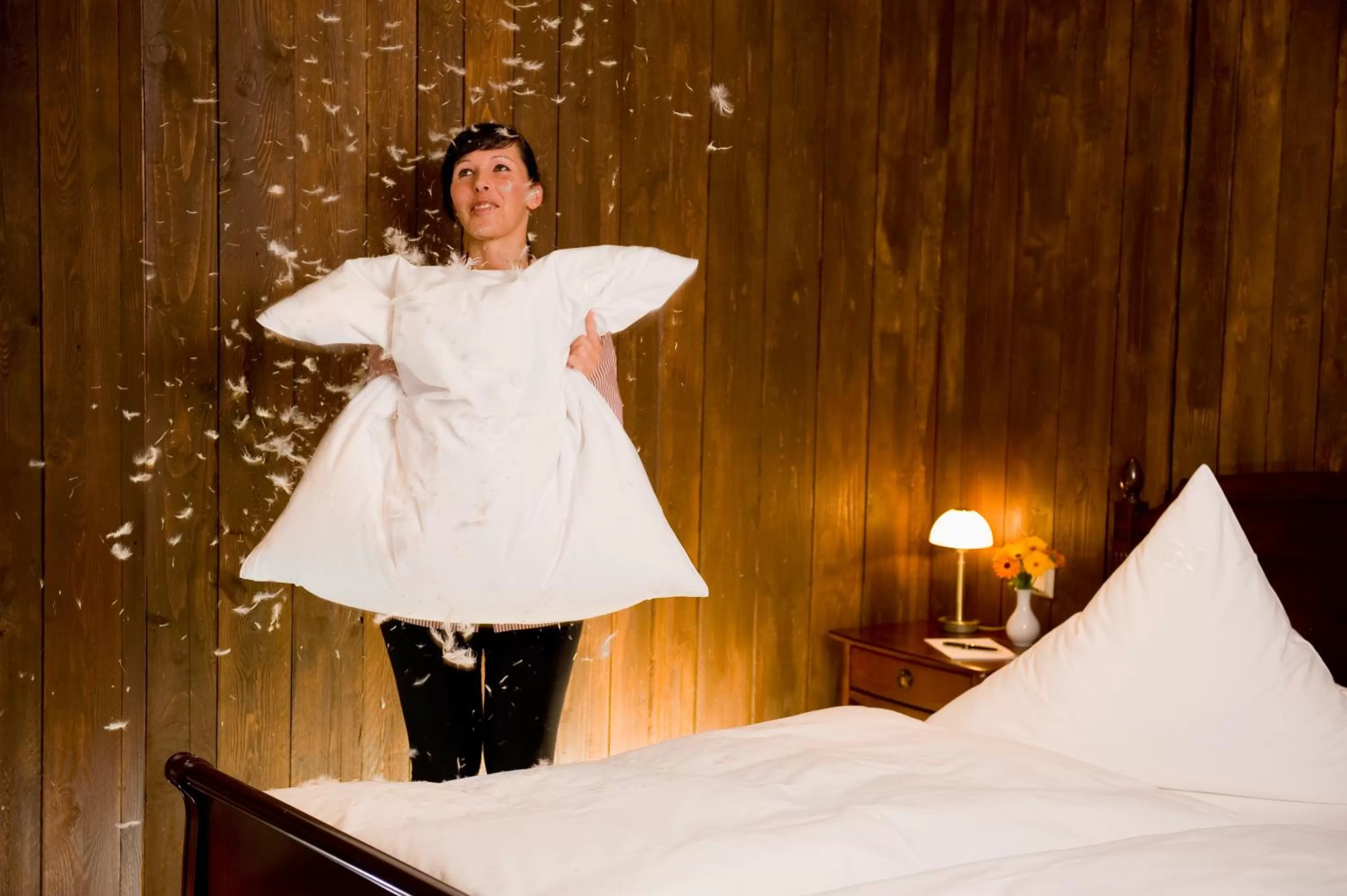 People, Bed in Hotel Wellness Goldenes Fass Meißen