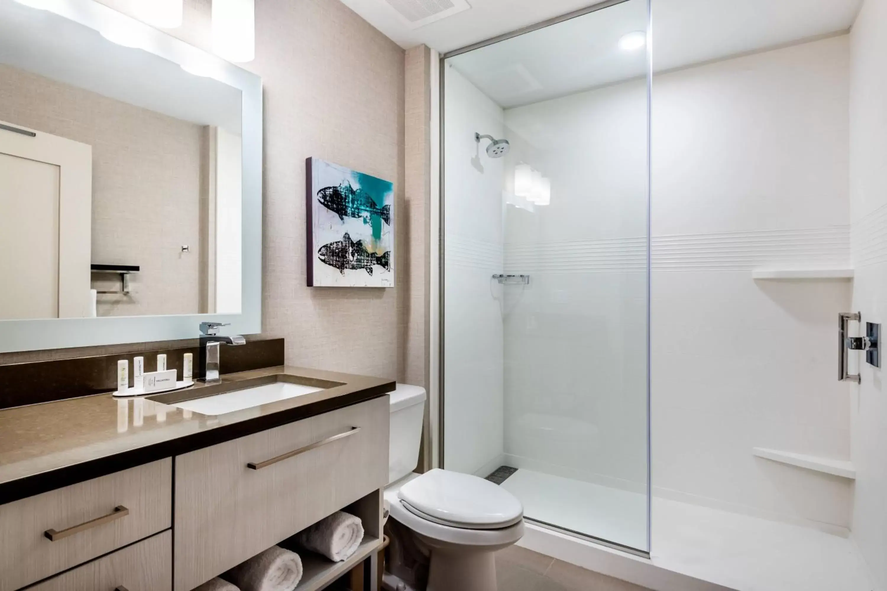 Bathroom in TownePlace Suites by Marriott Whitefish