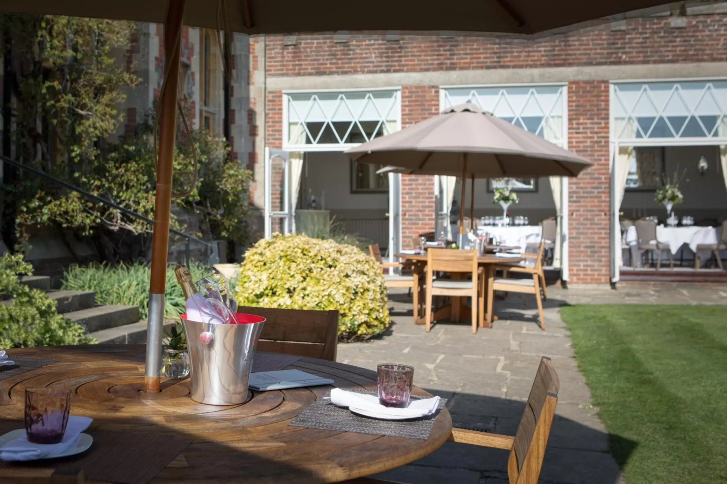 Patio in Horsted Place Hotel