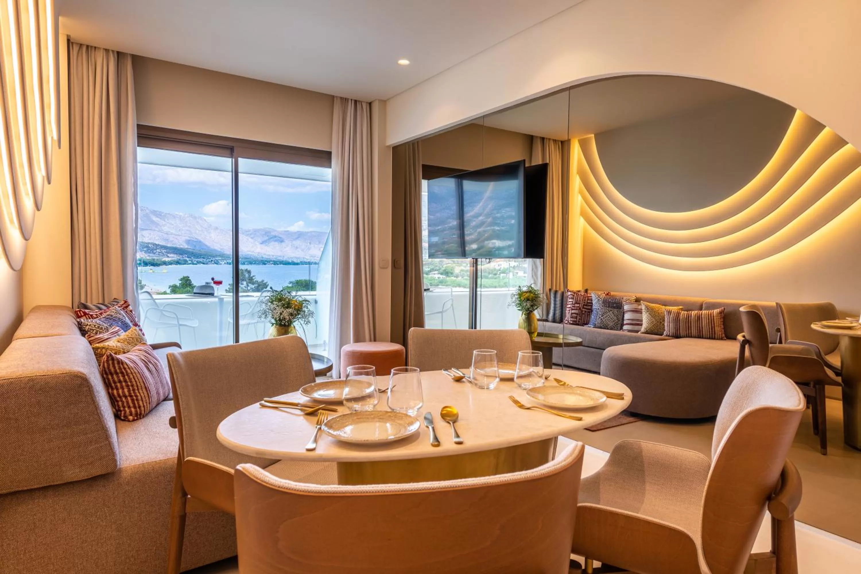 Executive Suite Sea View with balcony in Isla Brown Corinthia Resort & Spa, Curio Collection by Hilton