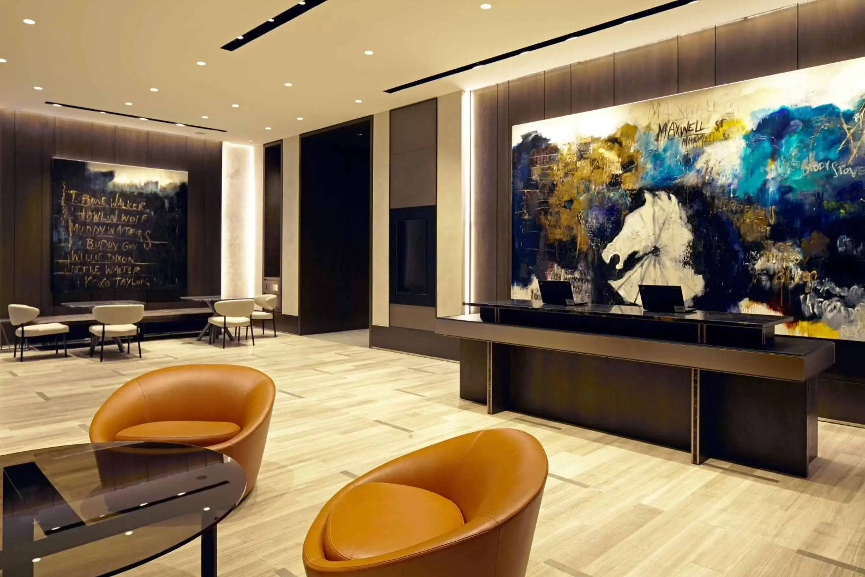Lobby or reception in Hyatt Centric The Loop Chicago Lobby or reception in Hyatt Centric The Loop Chicago