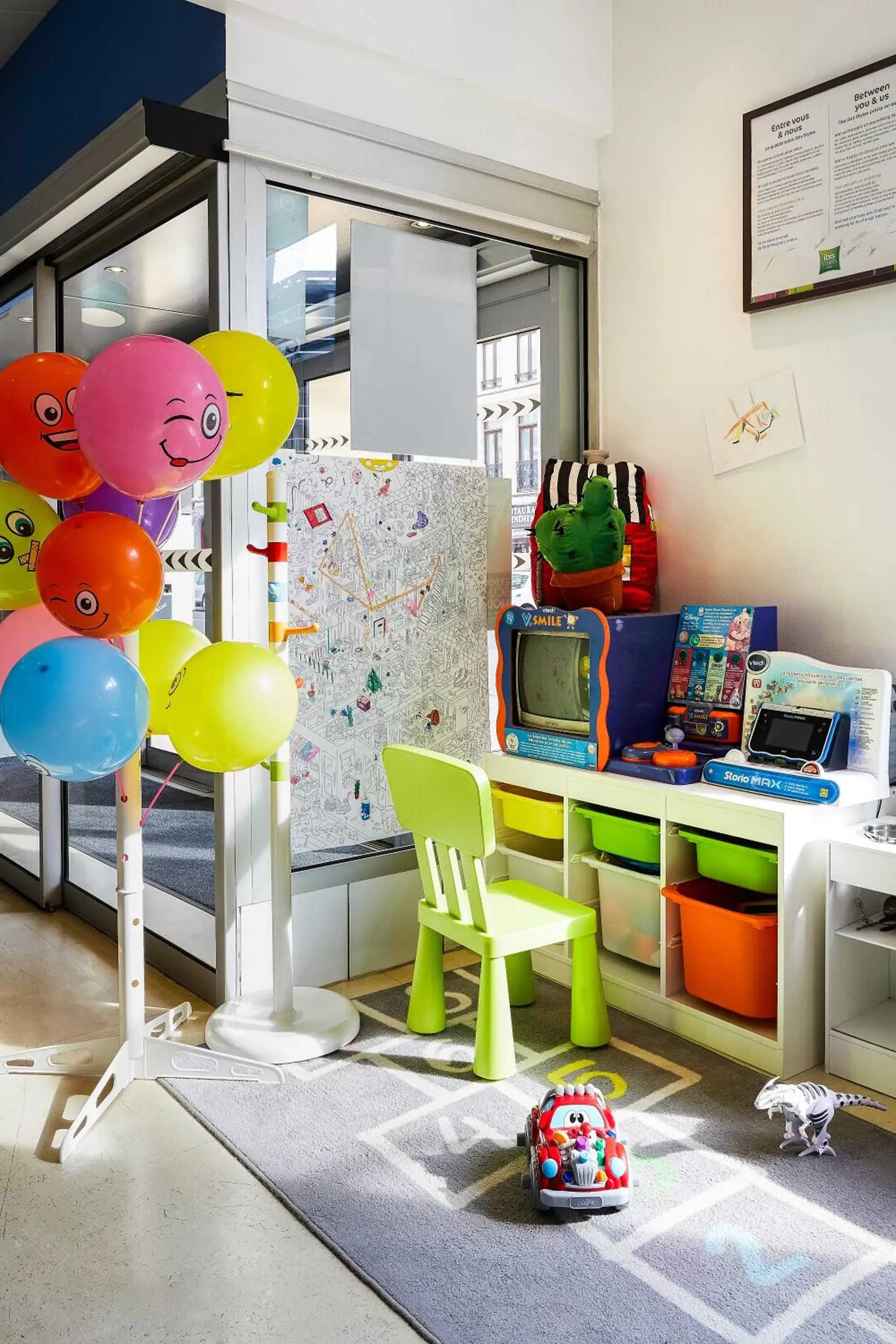 Children play ground in ibis Styles Lille Centre Gare Beffroi