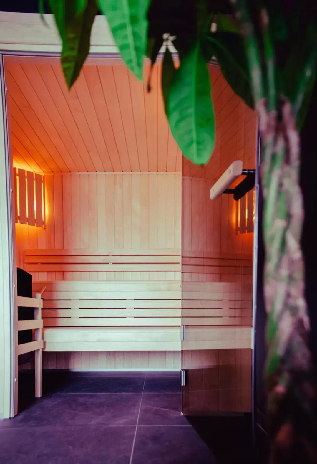 Sauna in Brit Hotel Le Galion & Spa