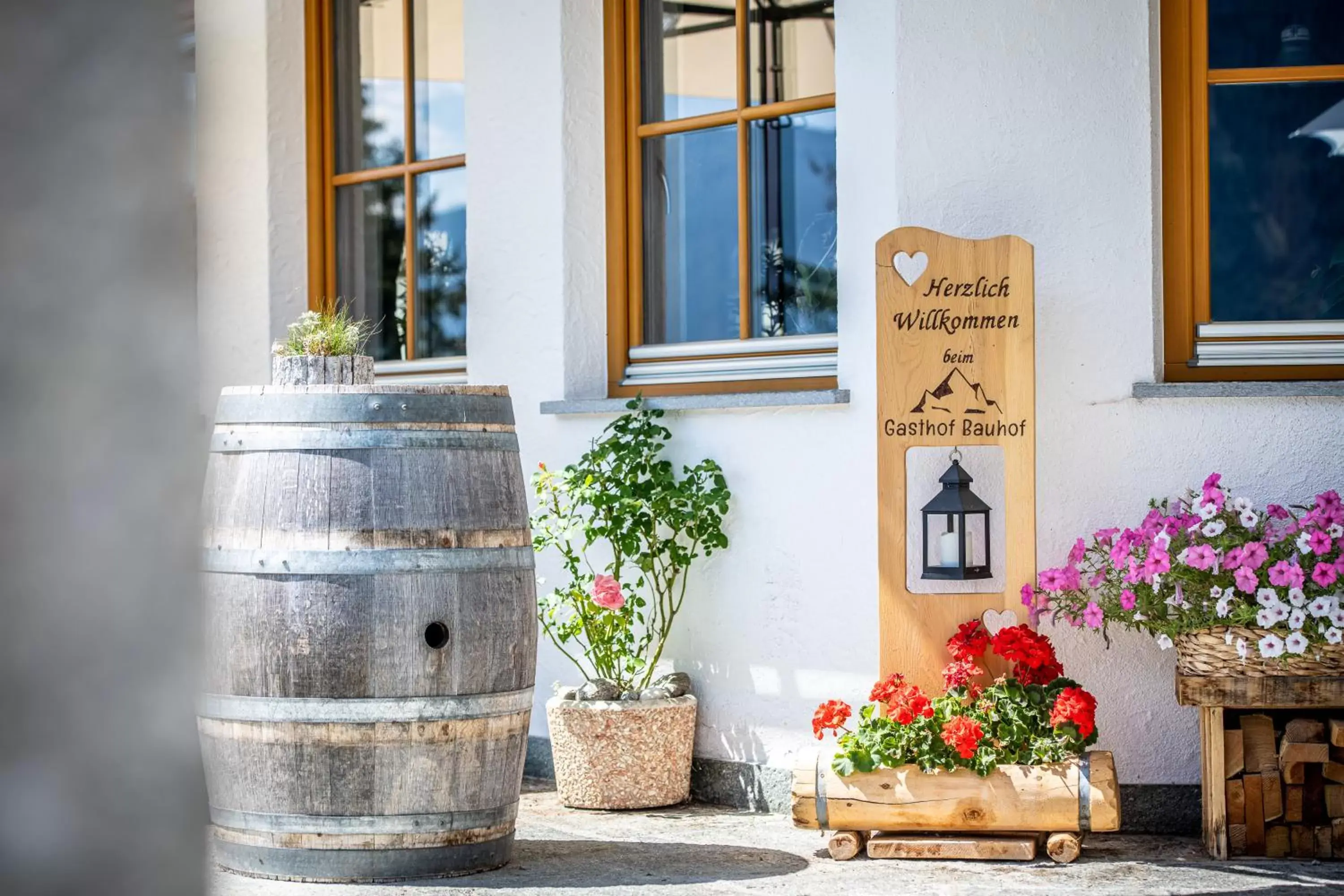 Balcony/Terrace in Gasthof Bauhof