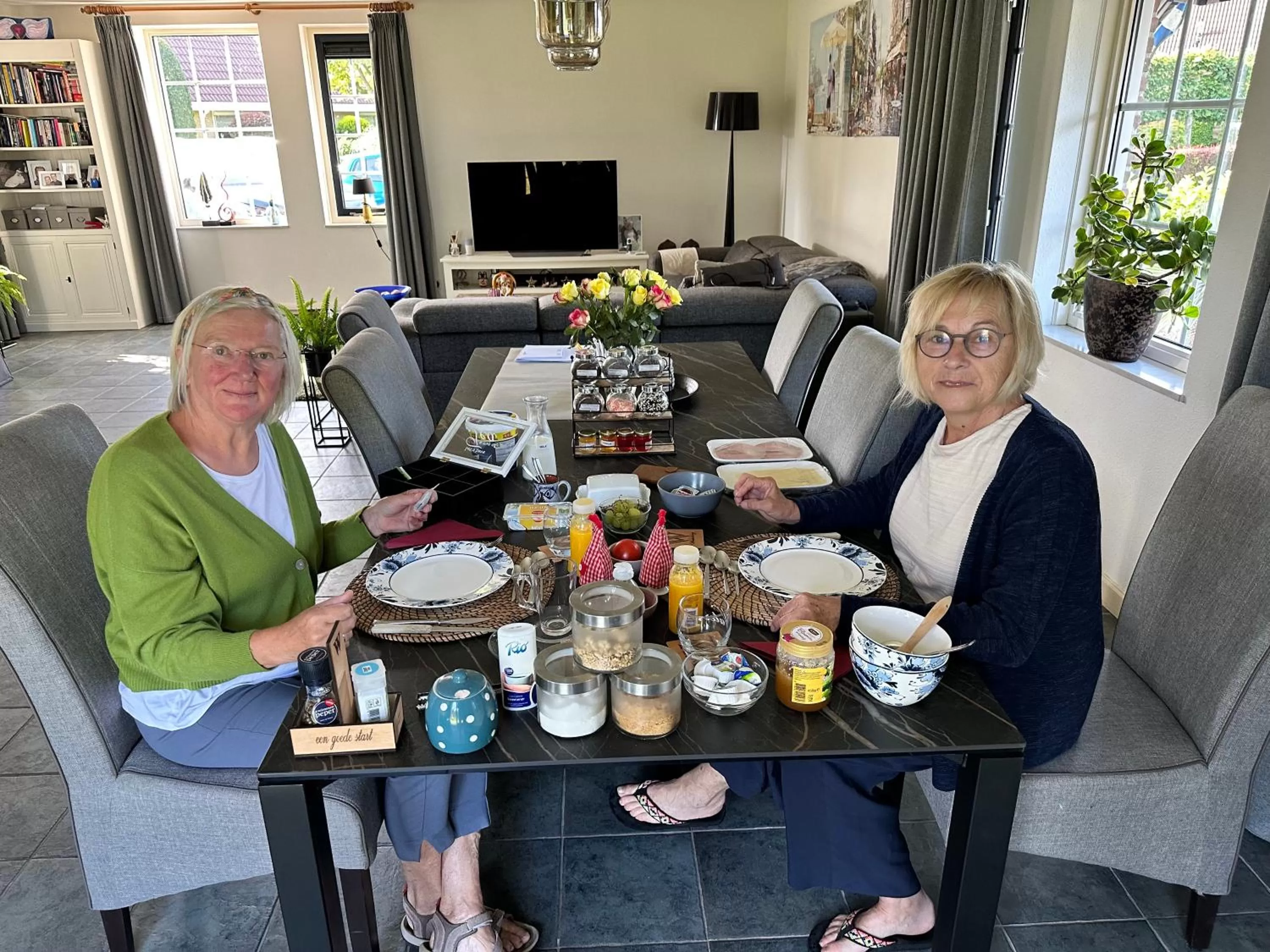 Living room in B&B de Wiekeborg