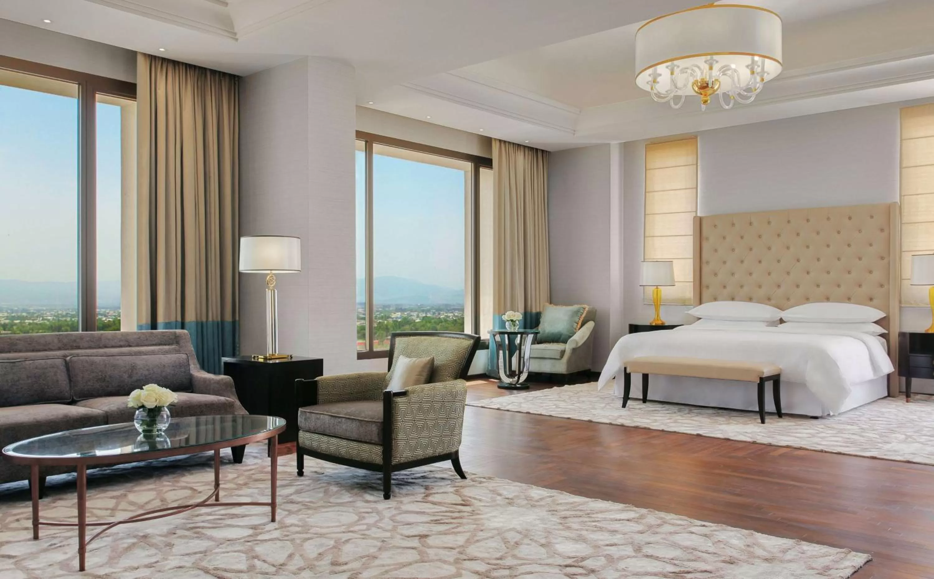 Living room, Bed in Hilton Dushanbe