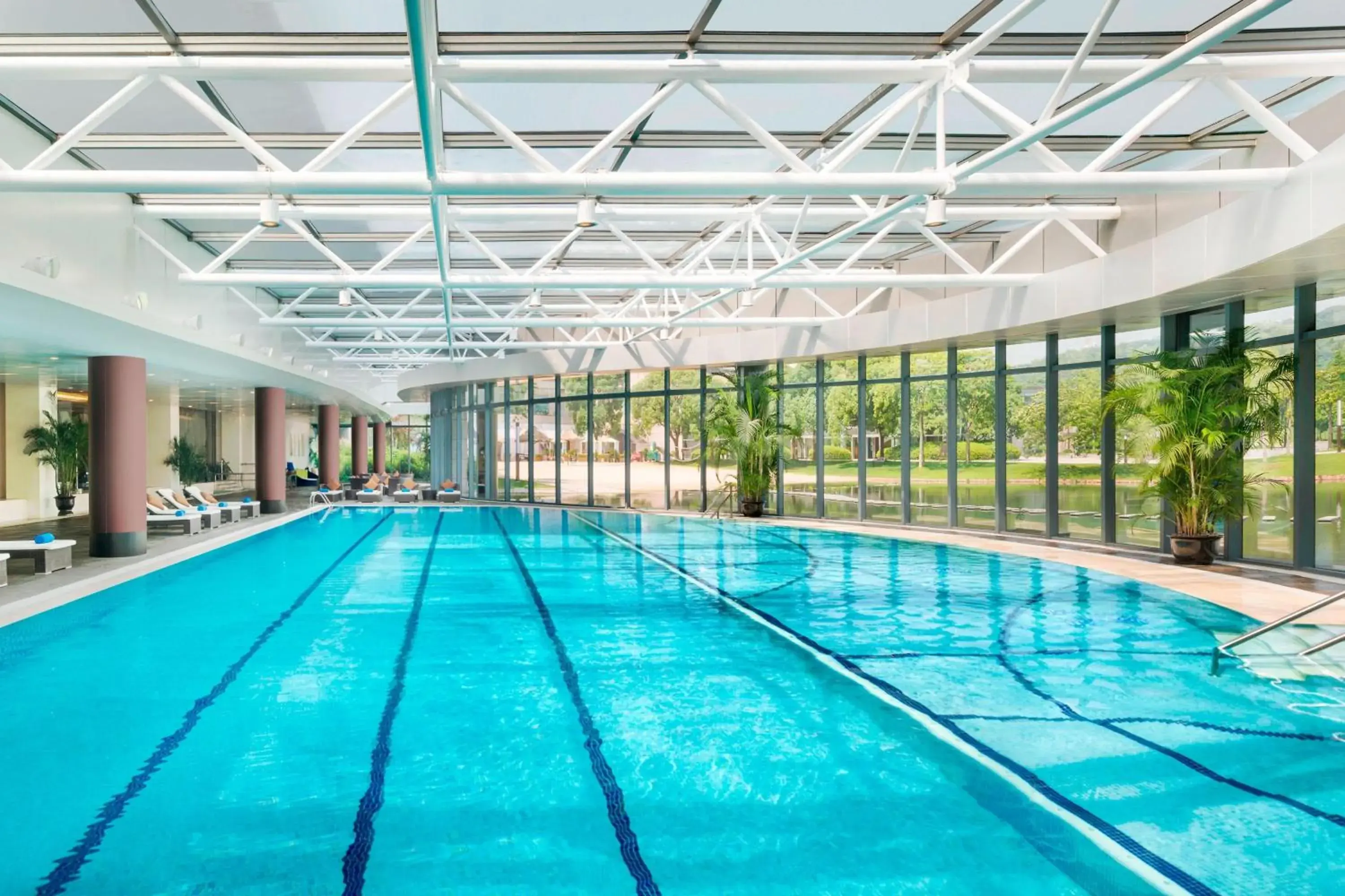 Swimming pool in The Yuluxe Sheshan, Shanghai, A Tribute Portfolio Hotel Swimming pool in The Yuluxe Sheshan, Shanghai, A Tribute Portfolio Hotel