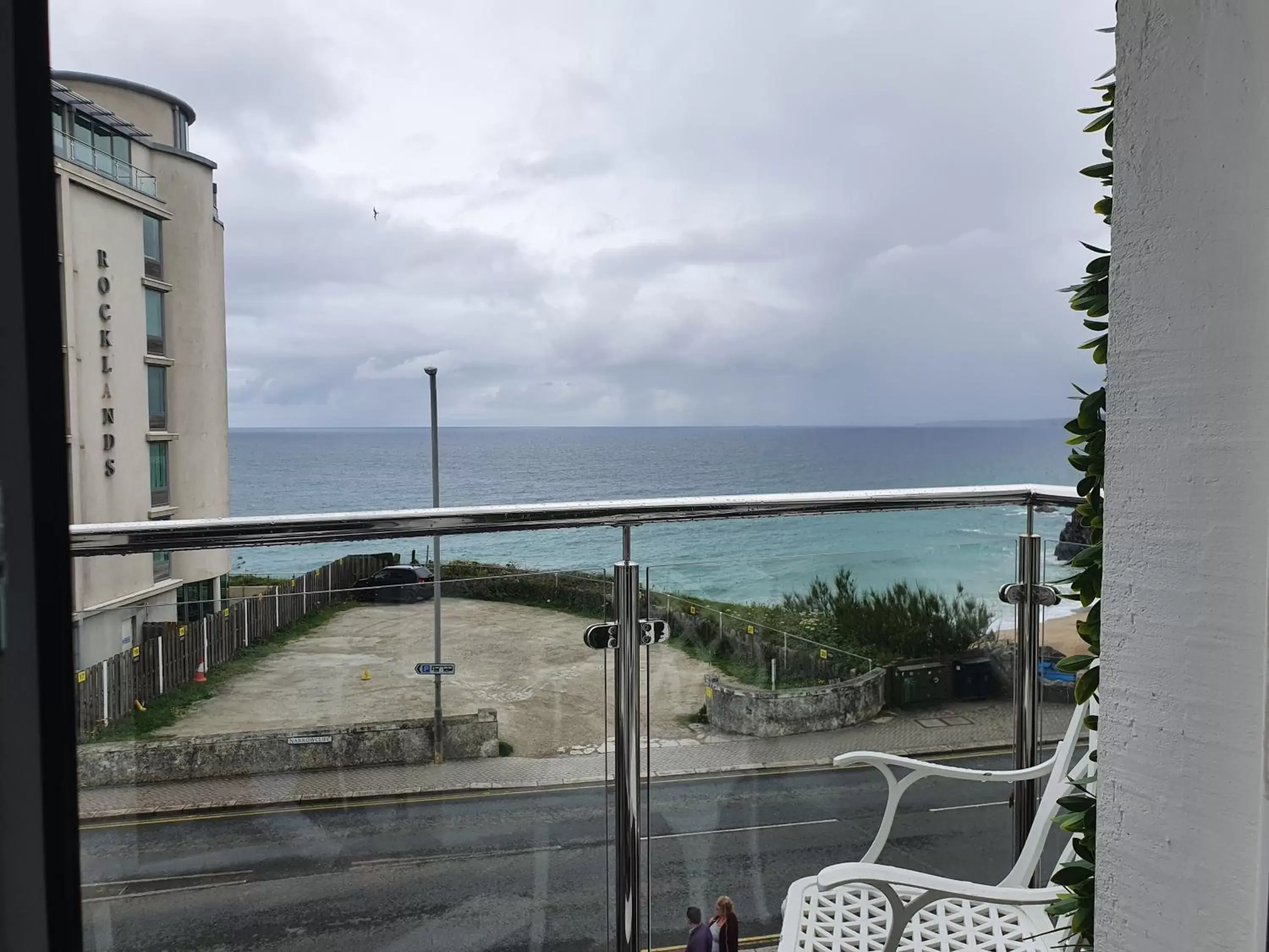 Balcony/Terrace, Sea View in Newquay Beach Hotel