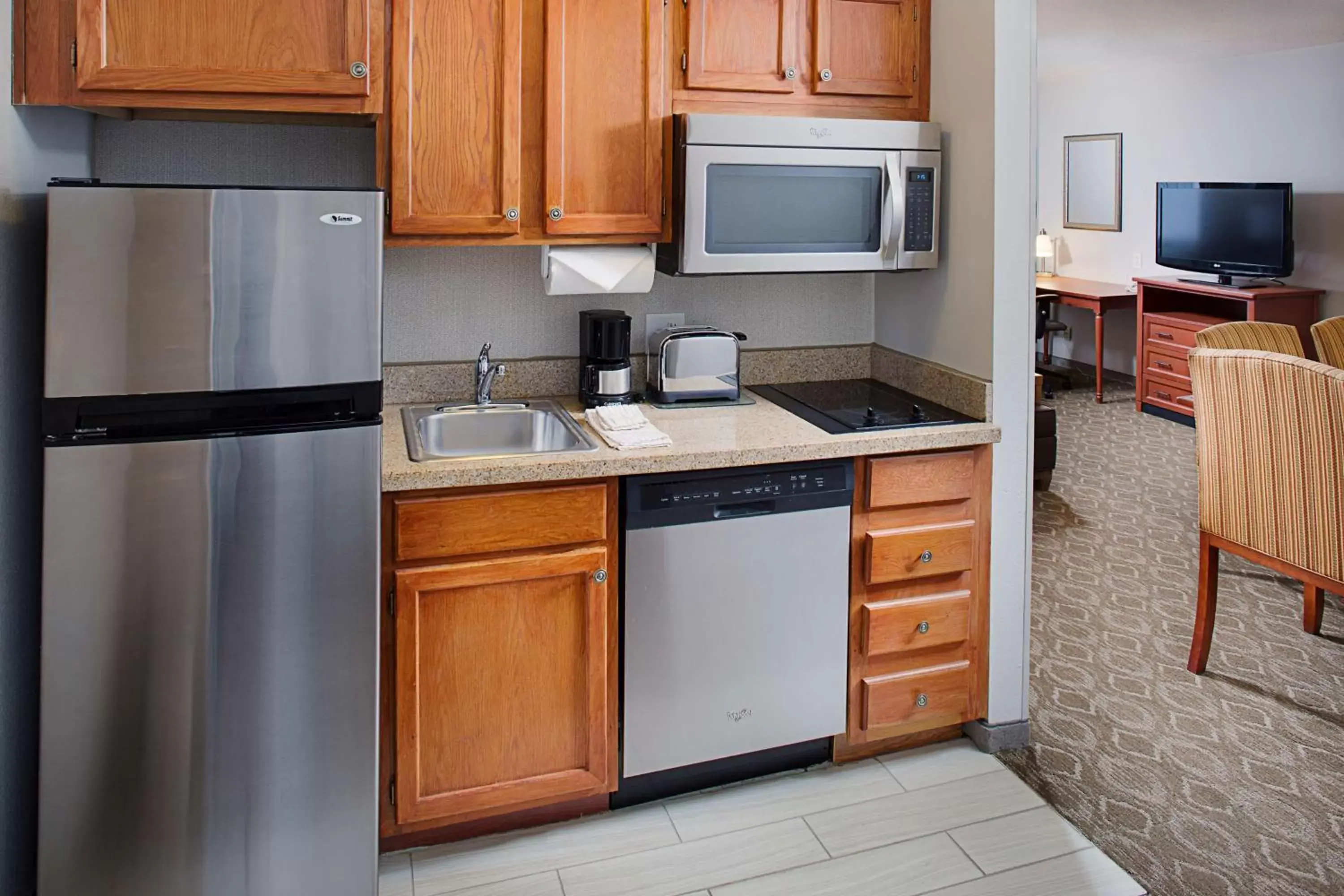 Kitchen or kitchenette, Kitchen/Kitchenette in Homewood Suites by Hilton San Antonio Riverwalk/Downtown