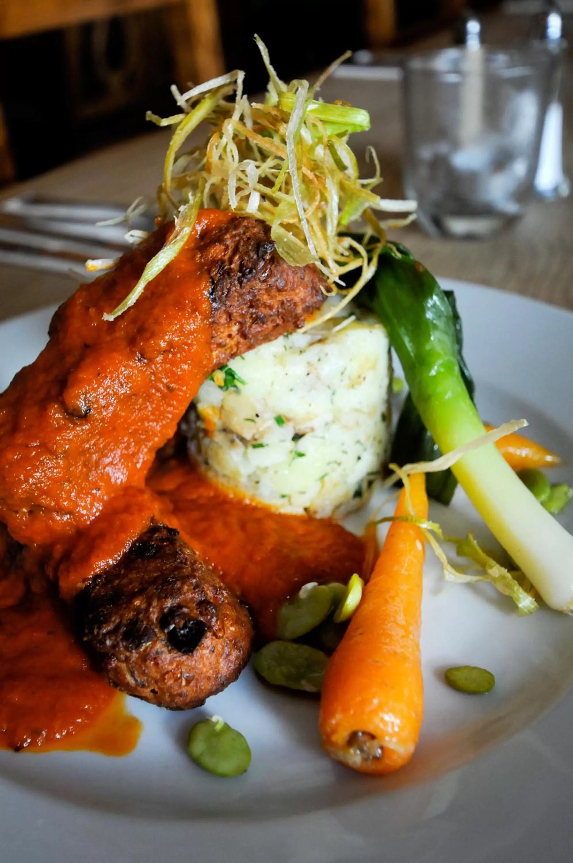 Food close-up in The New Court Inn