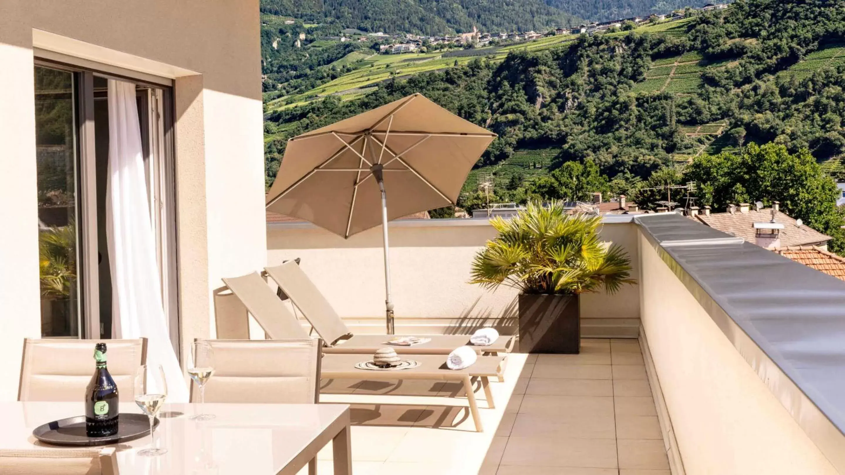 Balcony/Terrace in City Hotel Merano