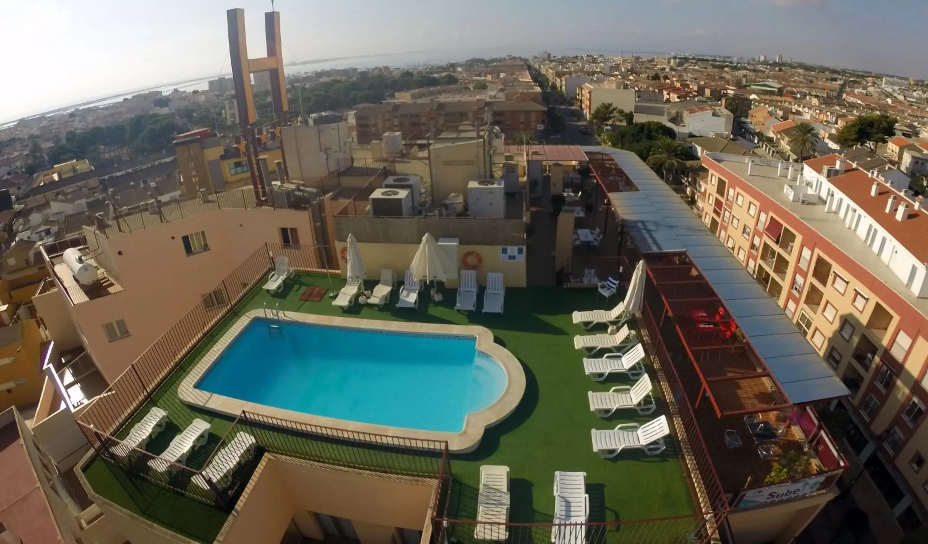 Bird's eye view, Pool View in Hotel Traíña