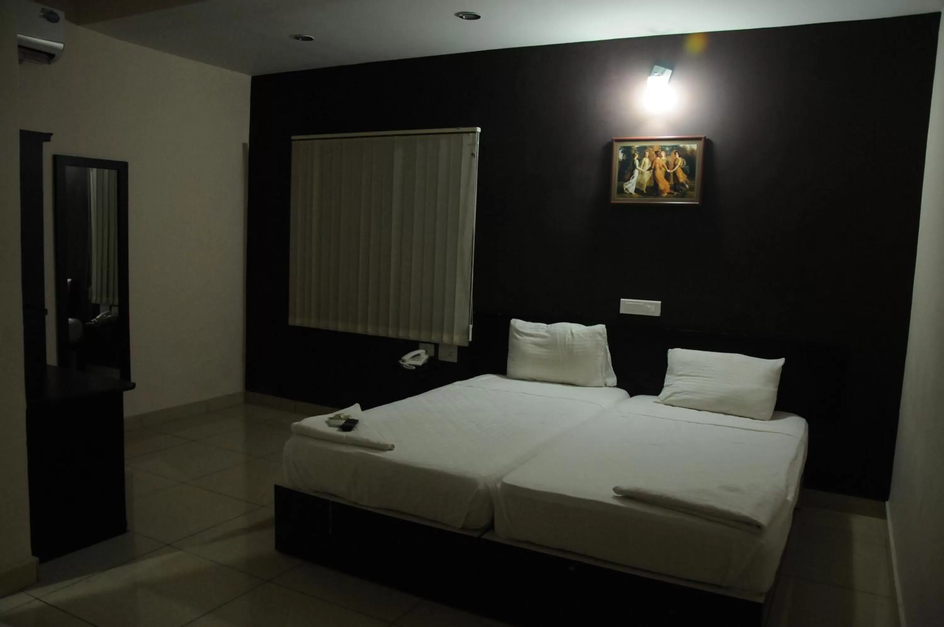Bed in Hotel Sri Krishna Residency