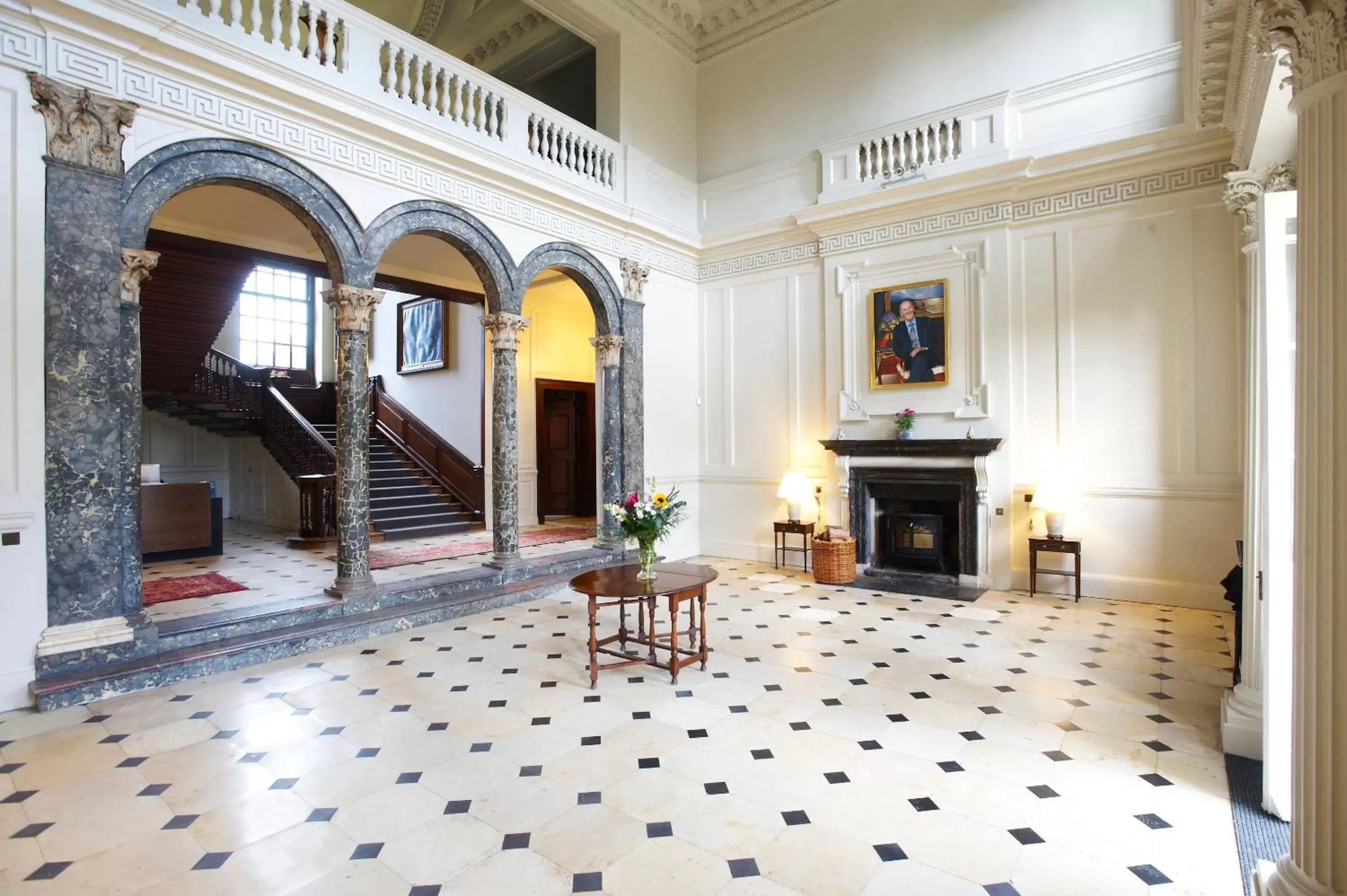 Lobby or reception in Chicheley Hall