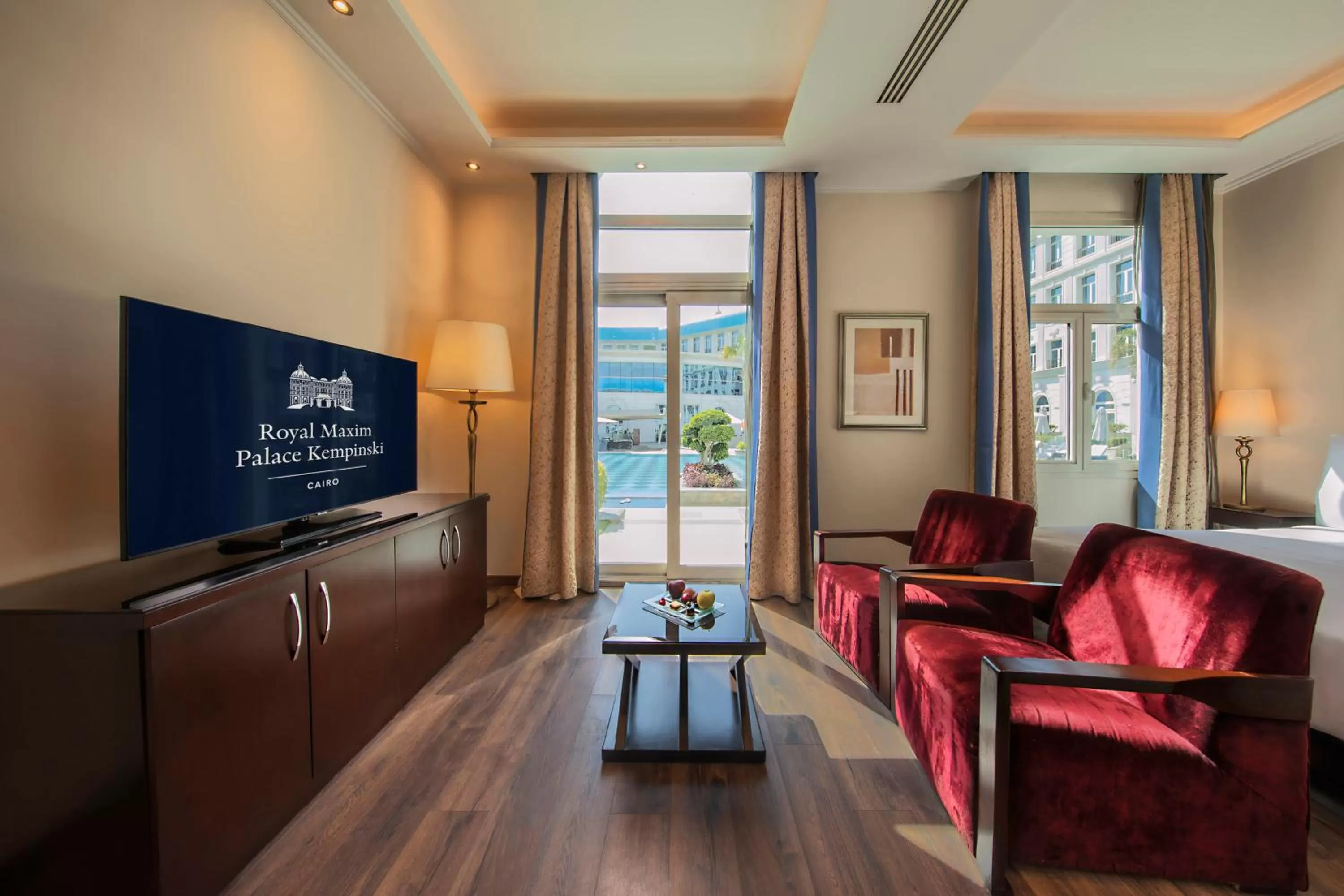 Seating area in Royal Maxim Palace Kempinski Cairo