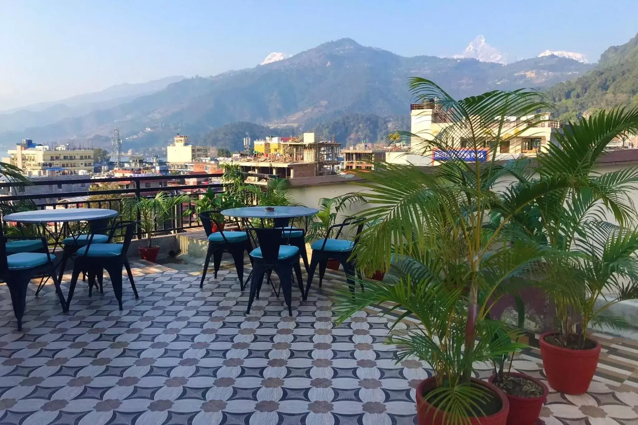 Patio in Hotel Karuna