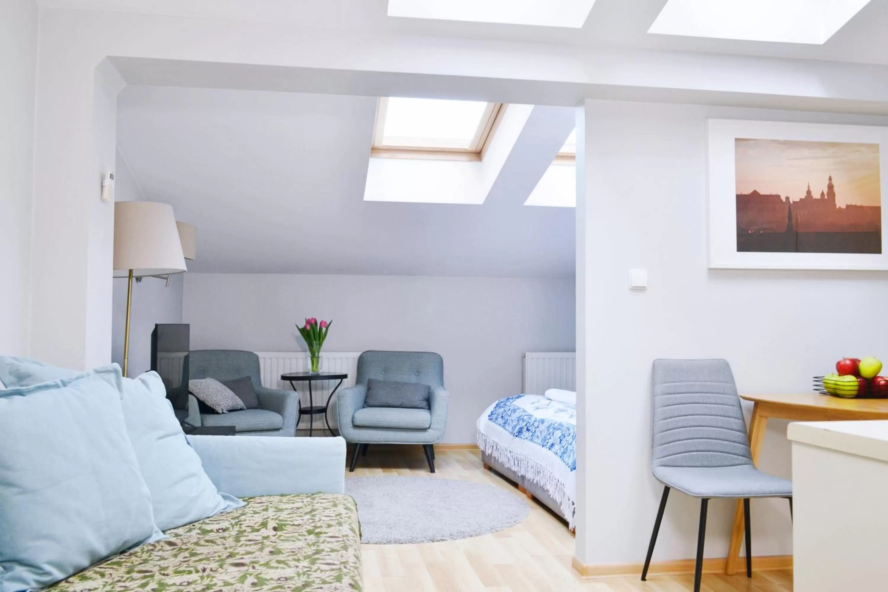 Seating Area in 21 Floriańska Street Apartments